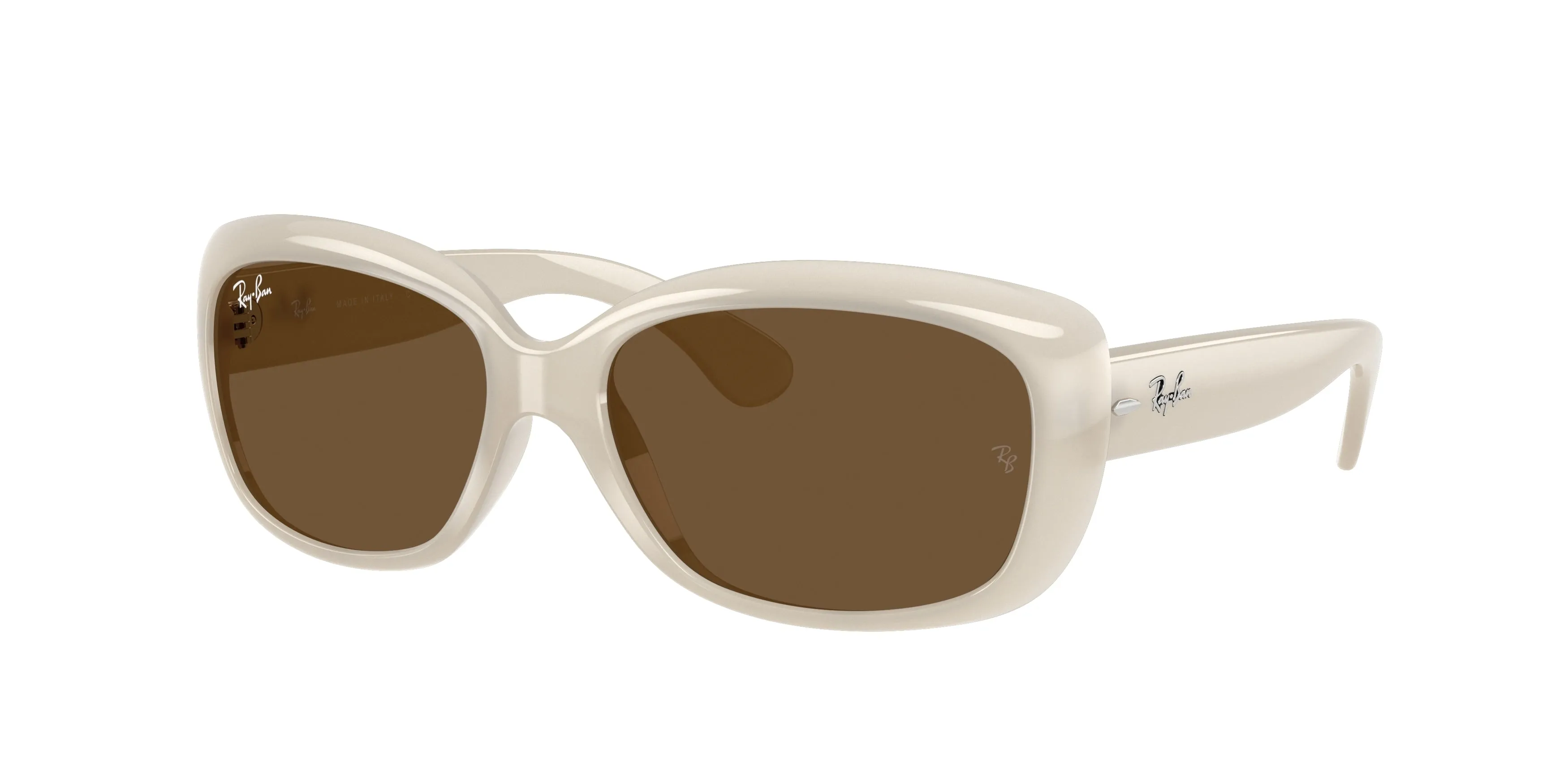 Ray - Ban RB4101 JACKIE OHH 688753 Occhiali da sole Nylon Beige Marrone Farfalla Normale - immagine 1