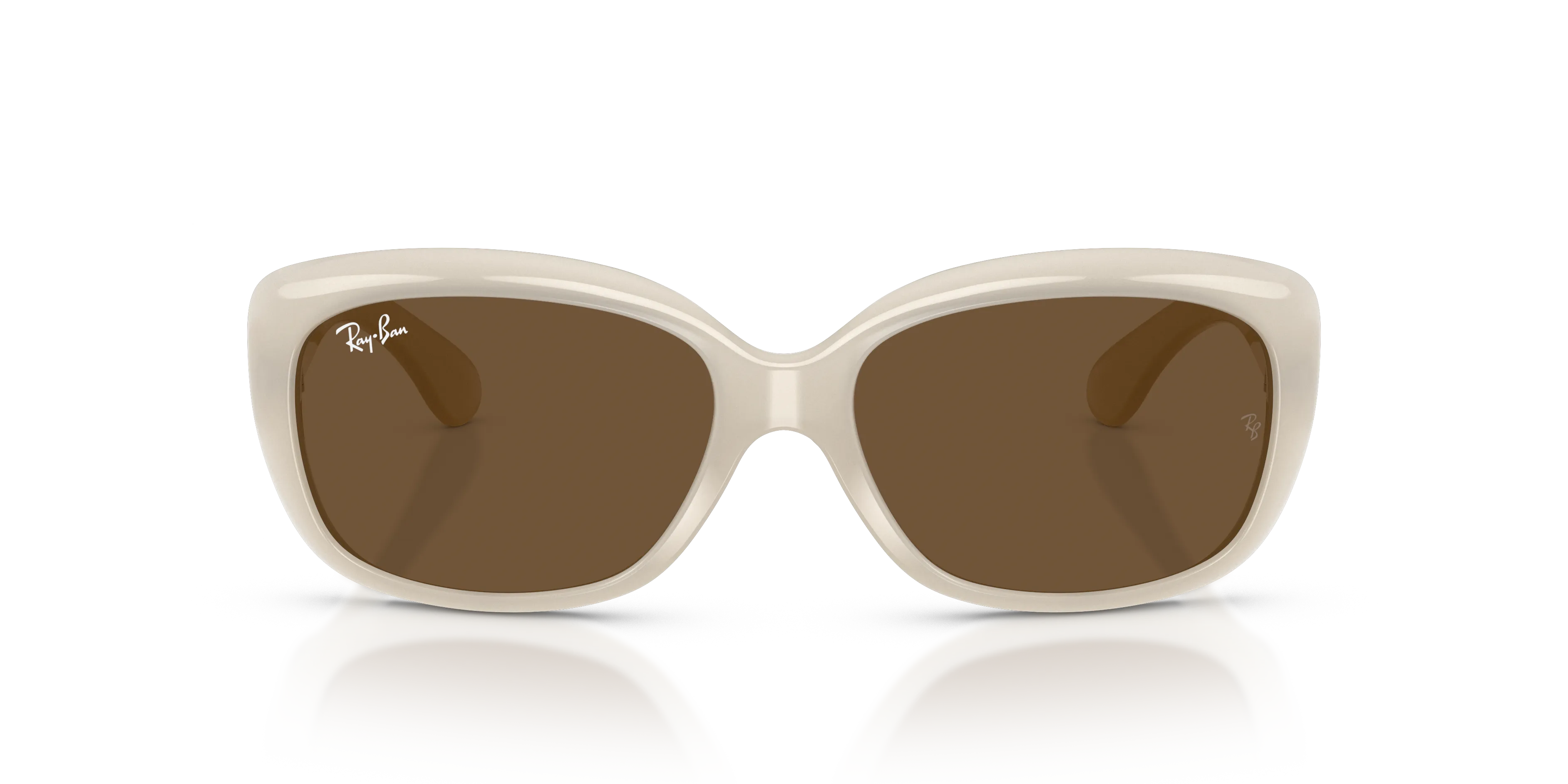 Ray - Ban RB4101 JACKIE OHH 688753 Occhiali da sole Nylon Beige Marrone Farfalla Normale - immagine 3