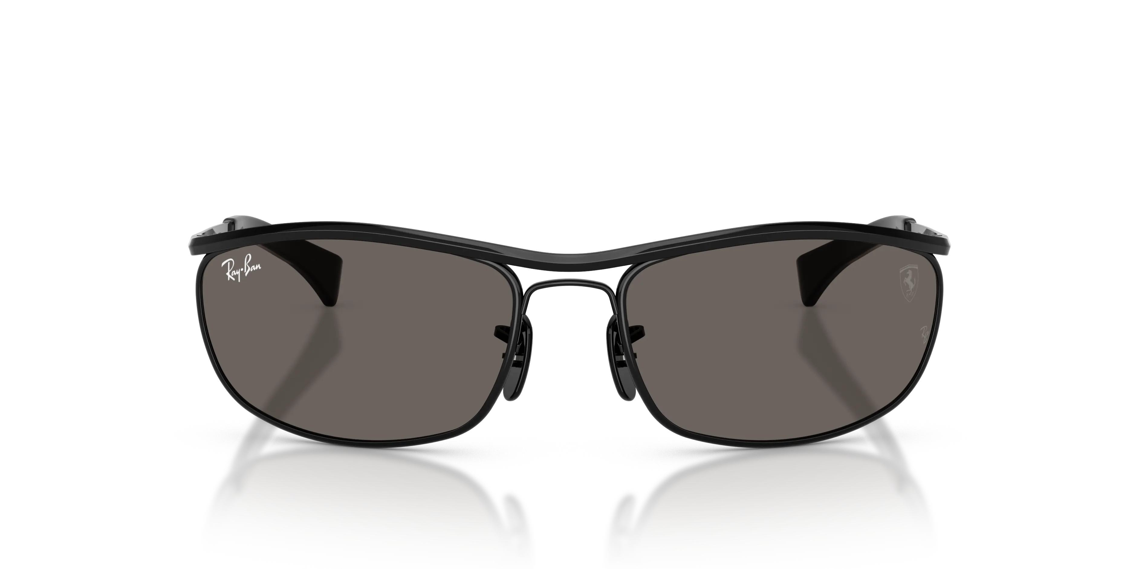 Ray - Ban RB3819M F117B1 Occhiali da sole Metallo Nero Grigio Rotonda Normale - immagine 3