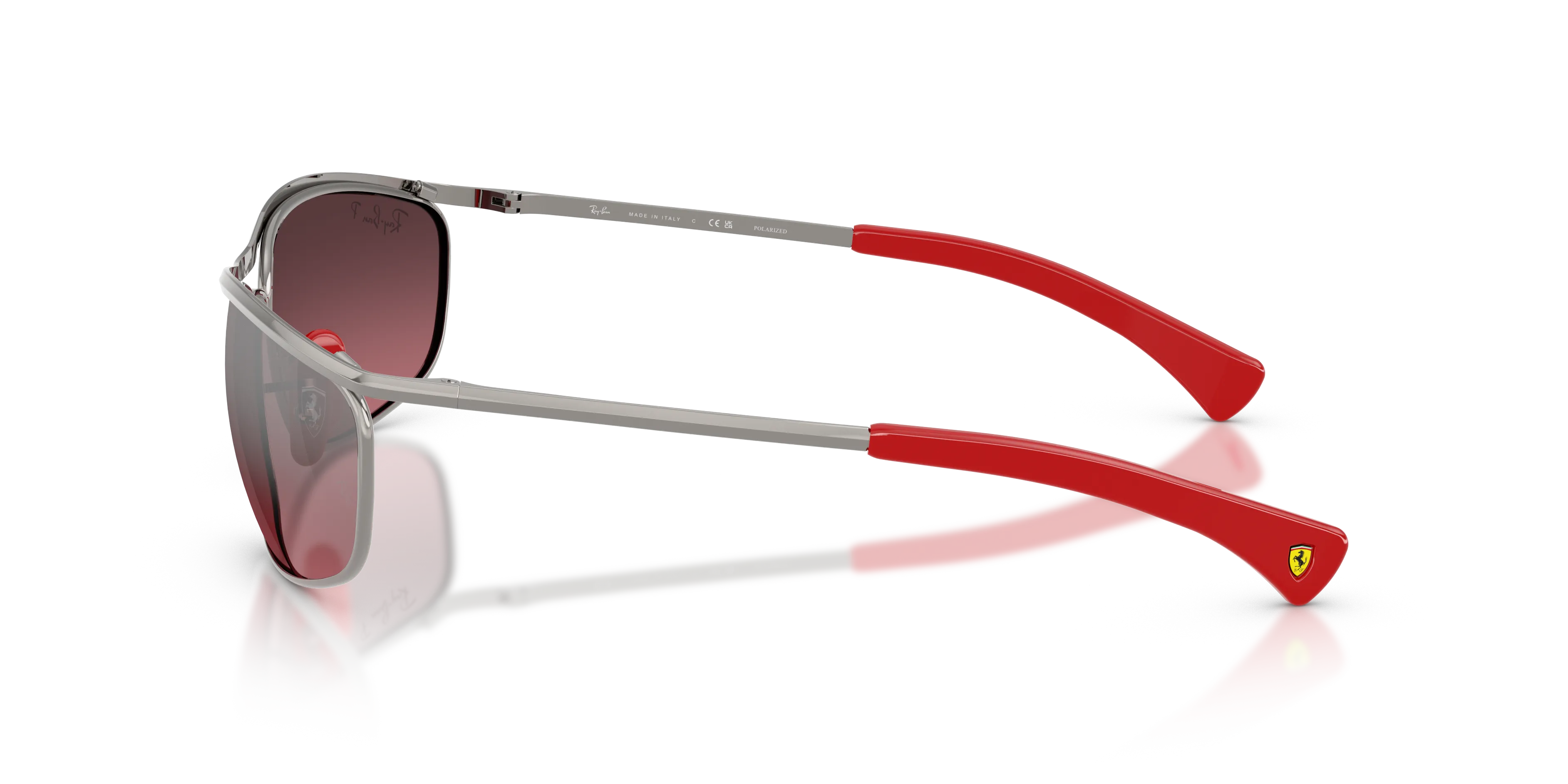Ray - Ban RB3819M F0017A Occhiali da sole Metallo Grigio Viola Rotonda Polarizzata - immagine 4