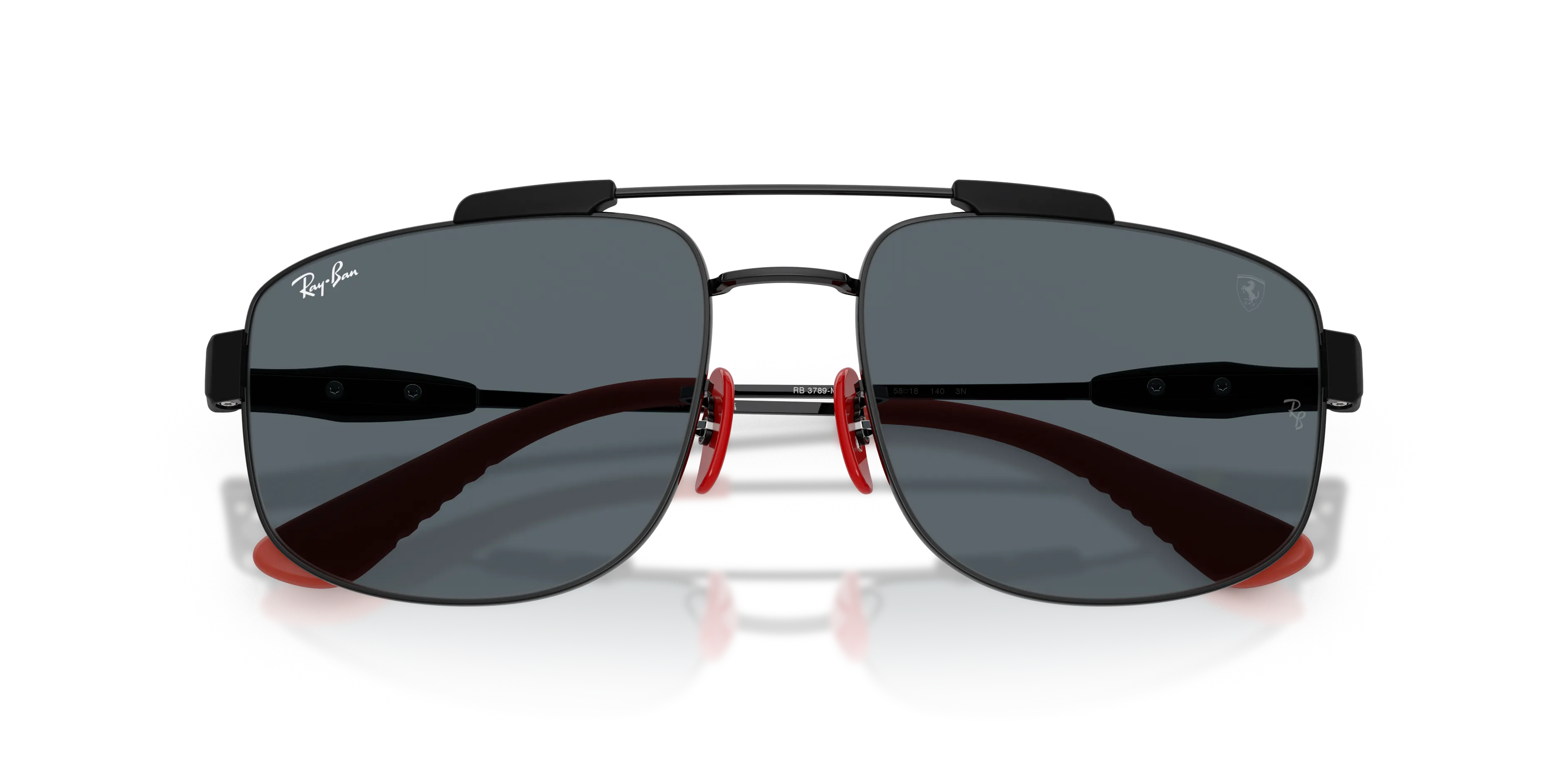 Ray - Ban RB3789M F139R5 Occhiali da sole Metallo Nero Blu Squadrata Normale - immagine 2