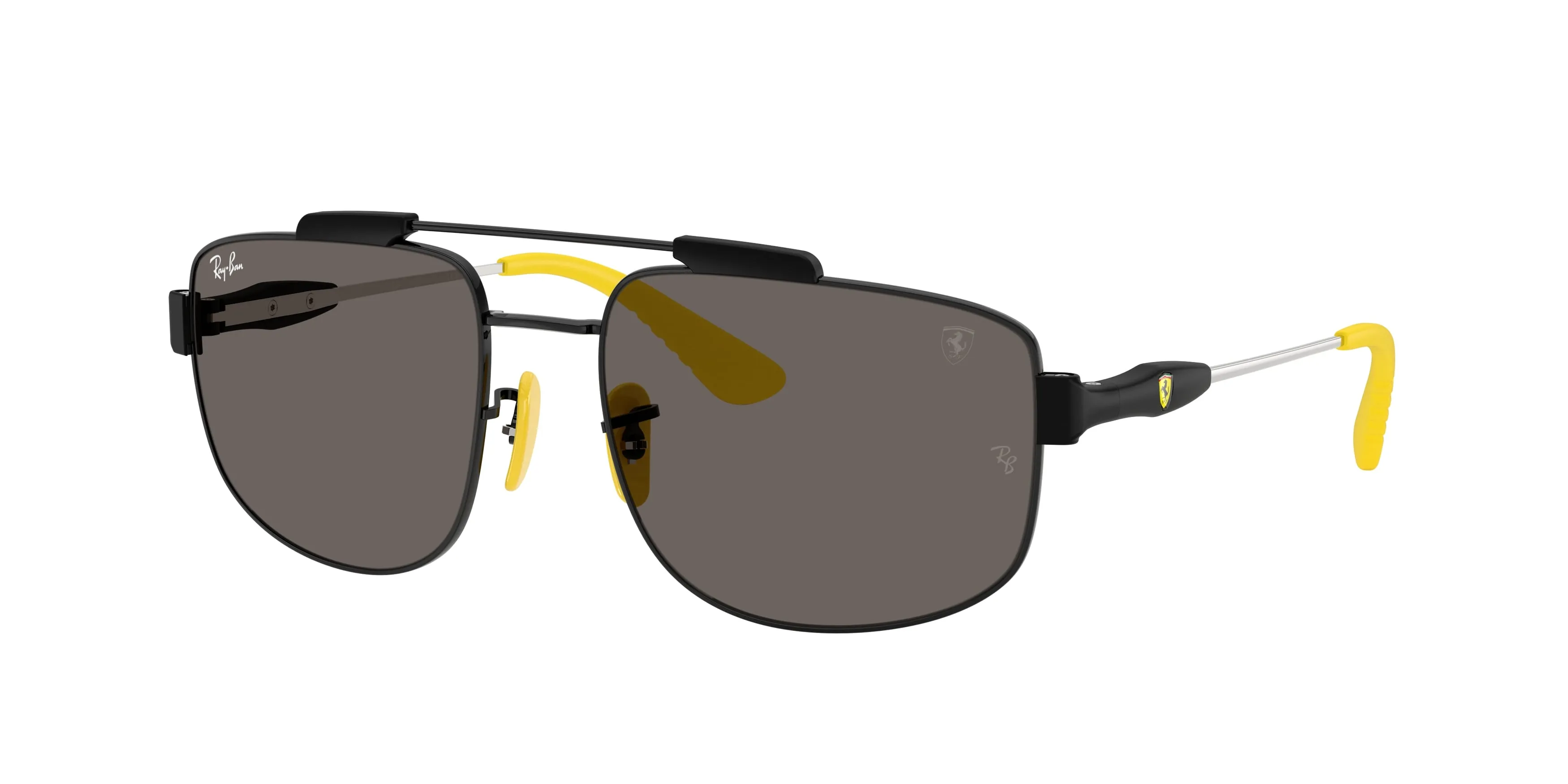 Ray - Ban RB3789M F137B1 Occhiali da sole Metallo Nero Grigio Squadrata Normale - immagine 1
