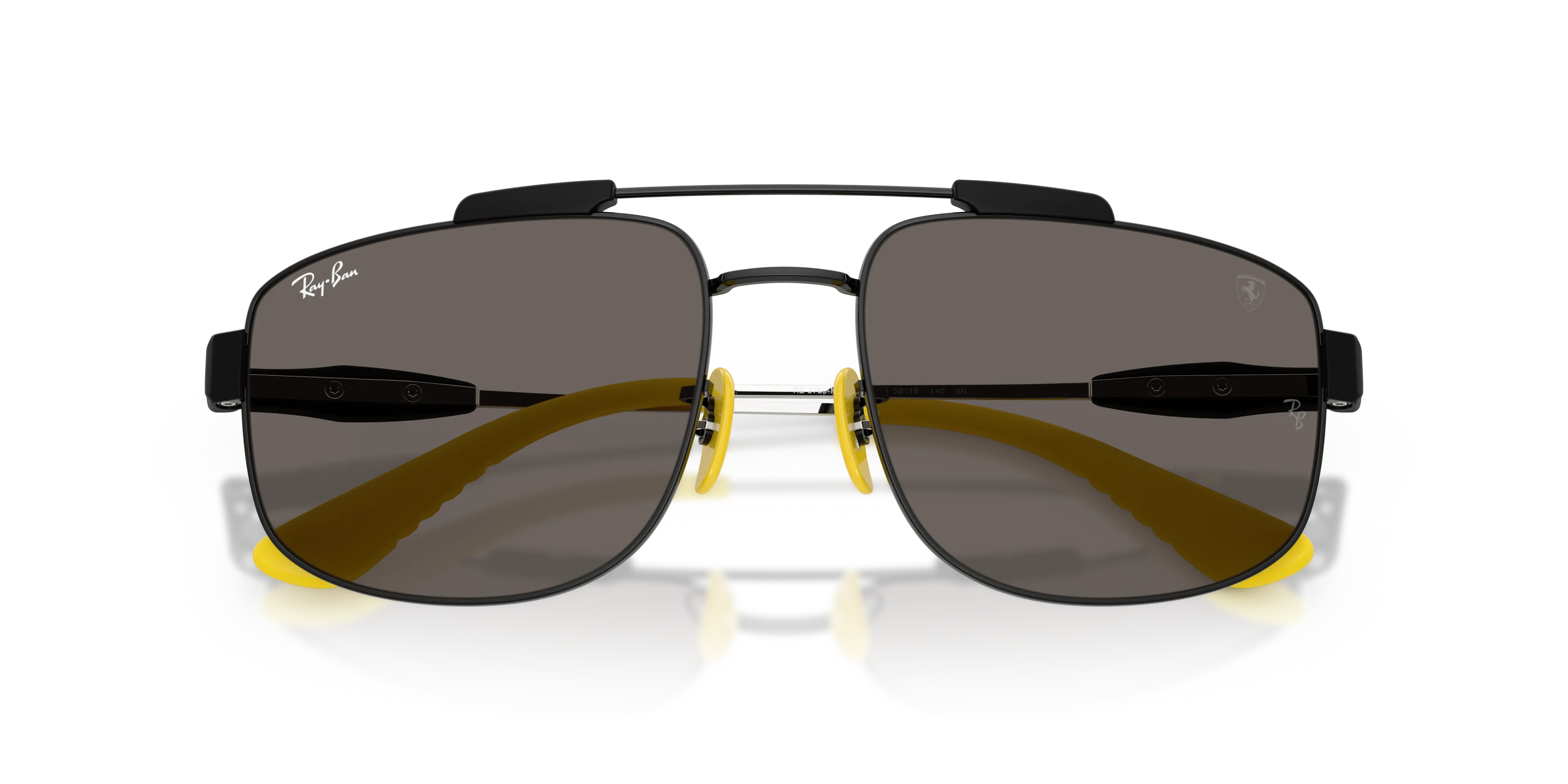 Ray - Ban RB3789M F137B1 Occhiali da sole Metallo Nero Grigio Squadrata Normale - immagine 2