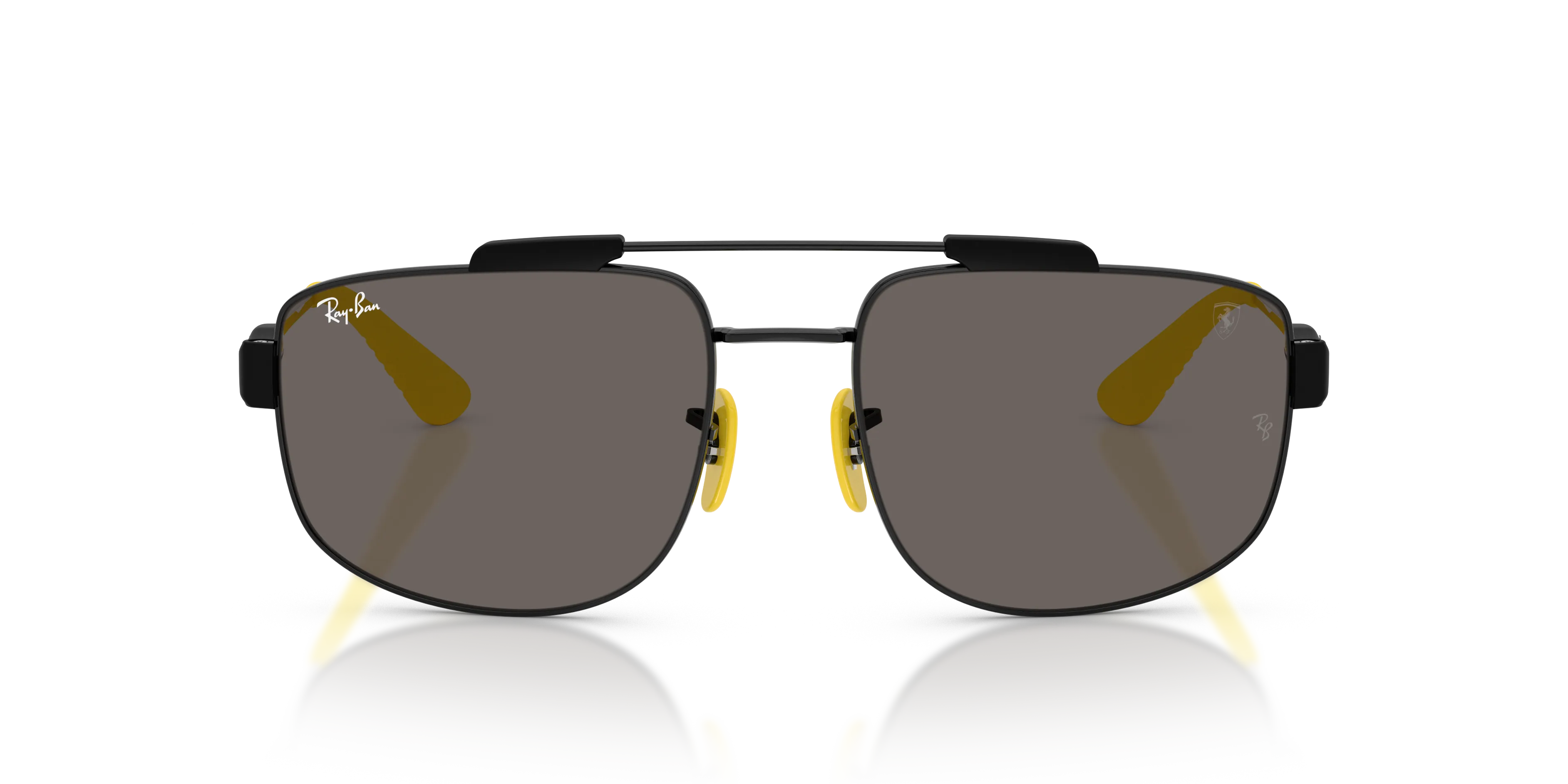Ray - Ban RB3789M F137B1 Occhiali da sole Metallo Nero Grigio Squadrata Normale - immagine 3