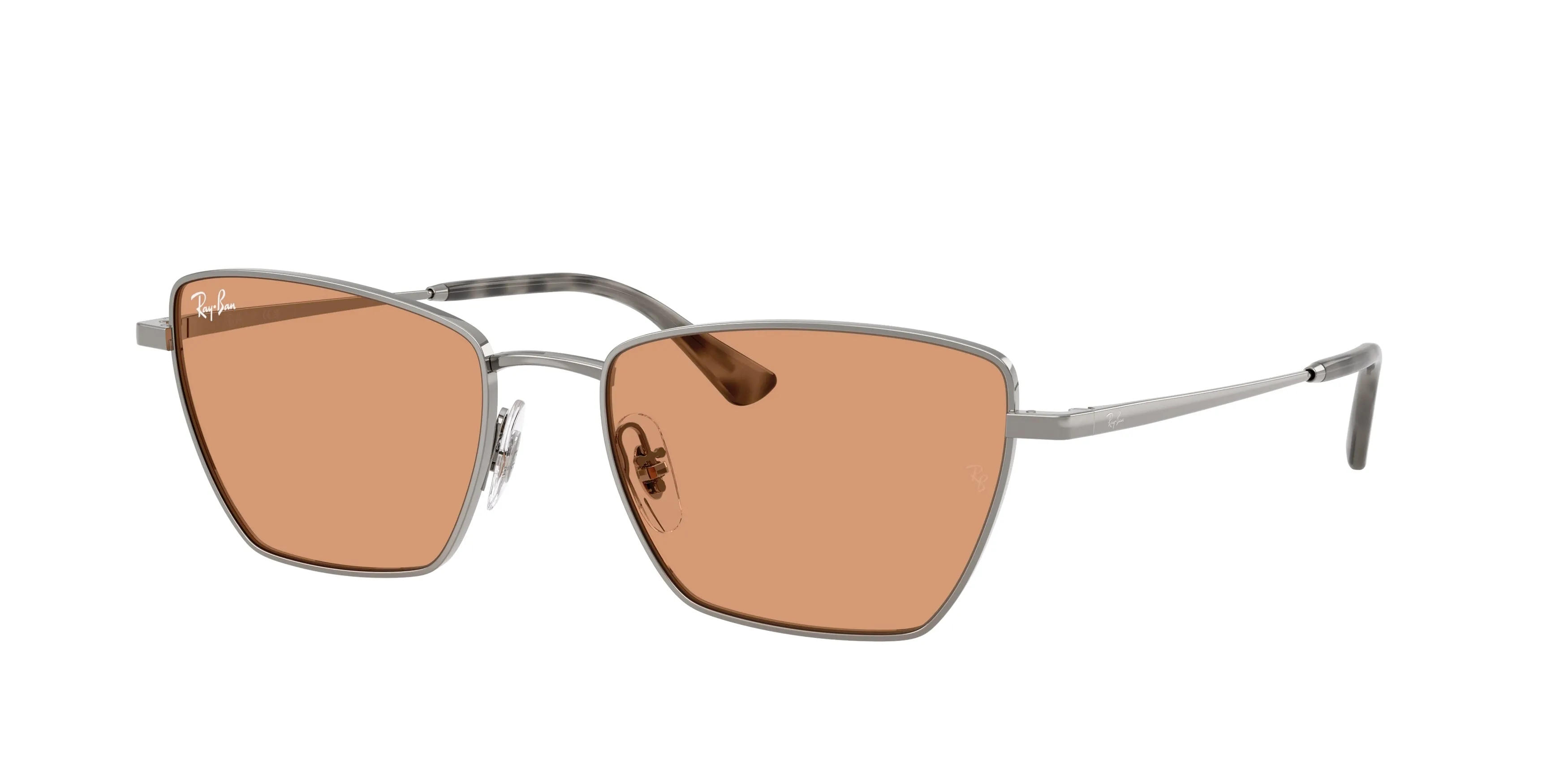 Ray - Ban RB3783 004/7 Occhiali da sole Metallo Grigio Arancione Geometrica Normale - immagine 1