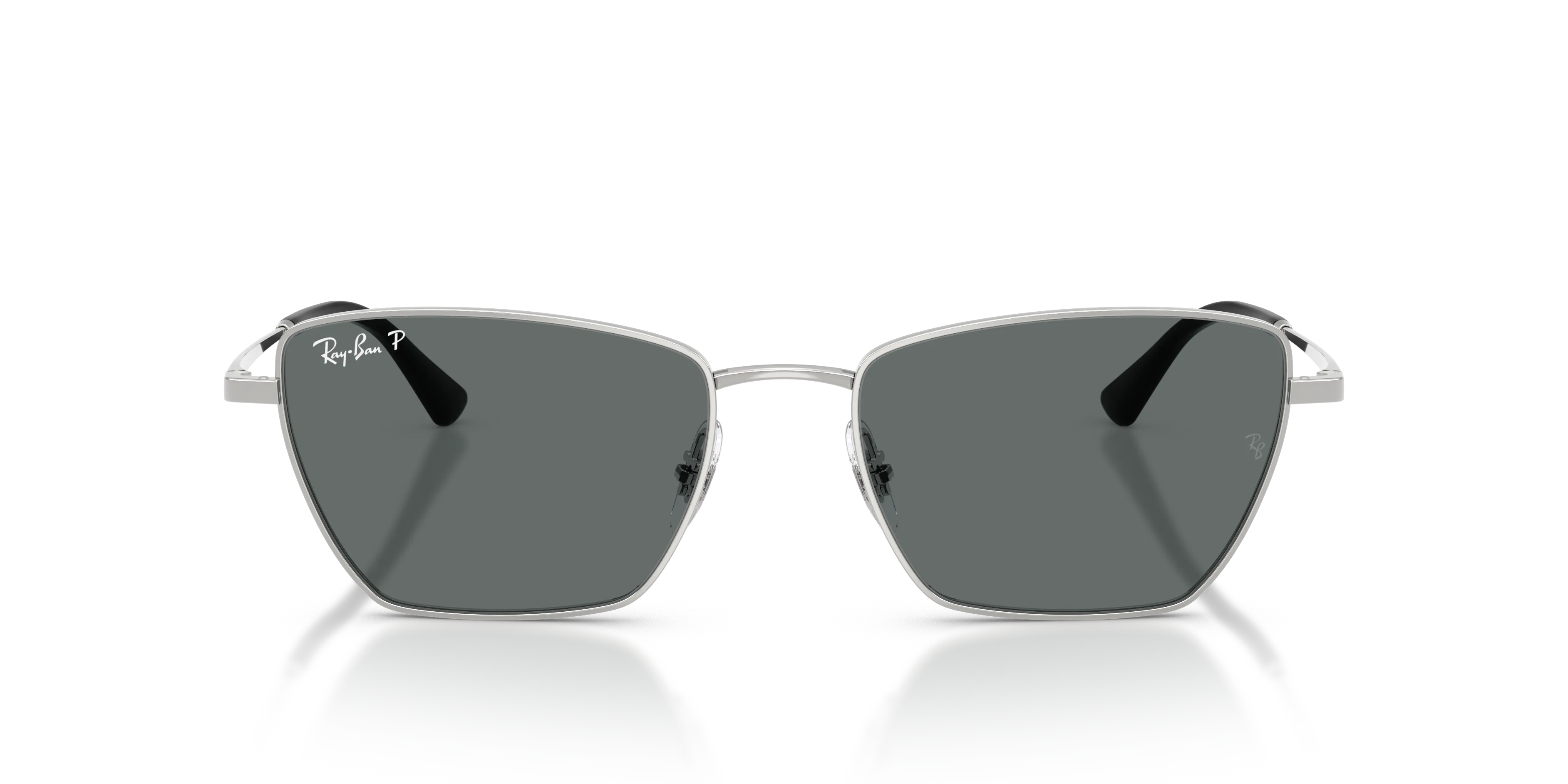 Ray - Ban RB3783 003/81 Occhiali da sole Metallo Argento Grigio Geometrica Polarizzata - immagine 3