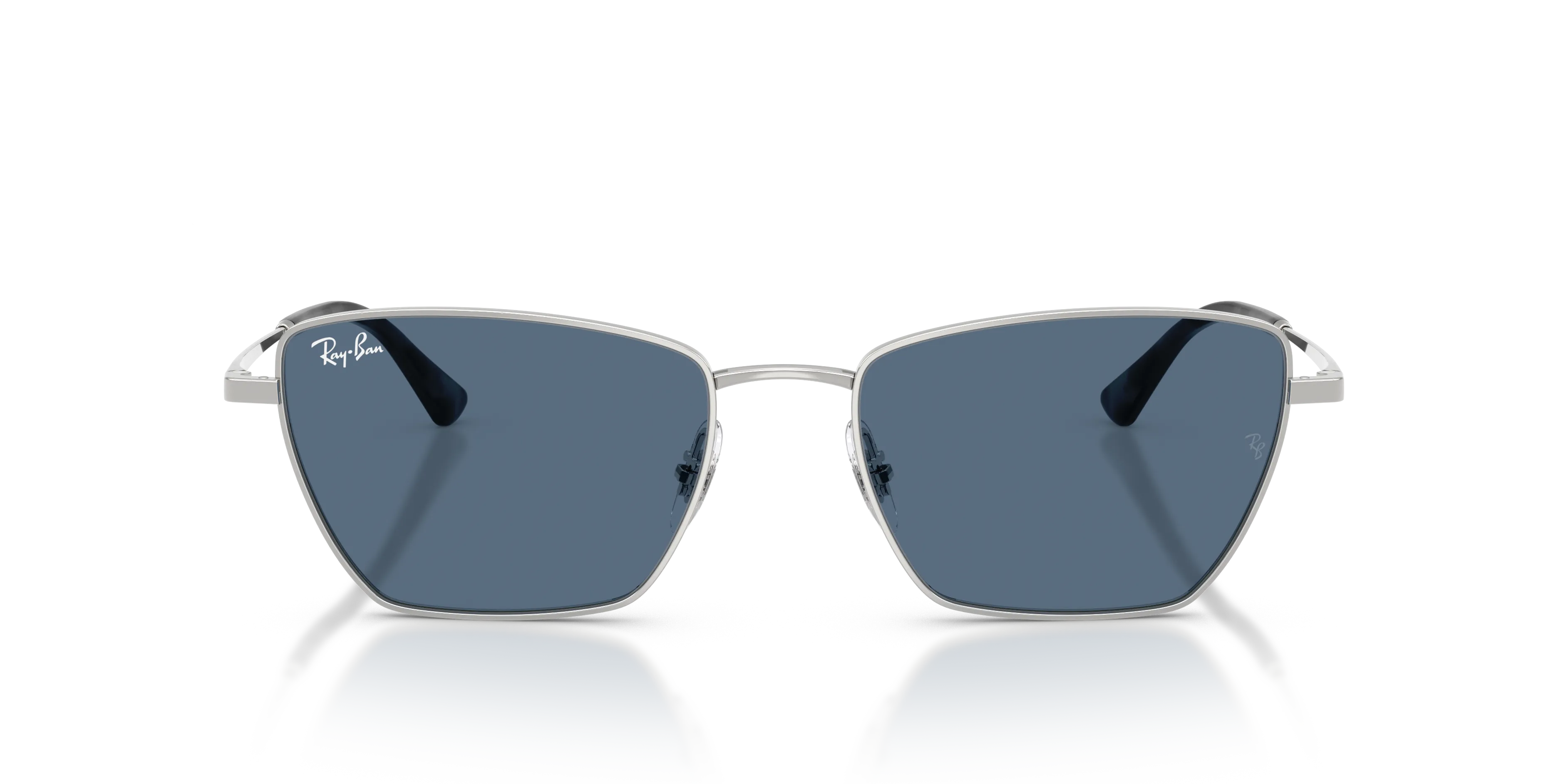 Ray - Ban RB3783 003/80 Occhiali da sole Metallo Argento Blu Geometrica Normale - immagine 3
