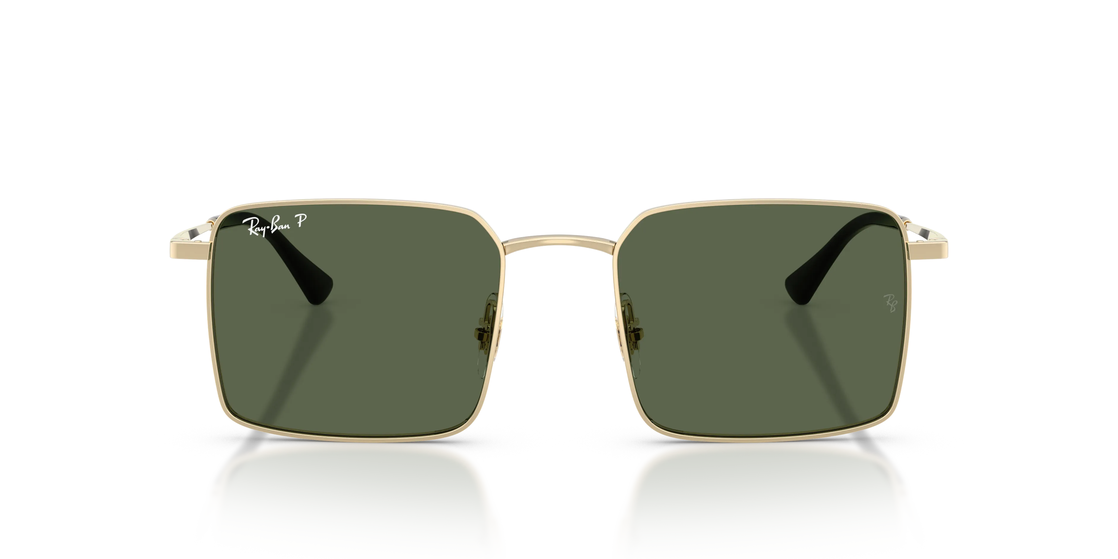 Ray - Ban RB3782 92139A Occhiali da sole Metallo Oro Verde Squadrata Polarizzata - immagine 3