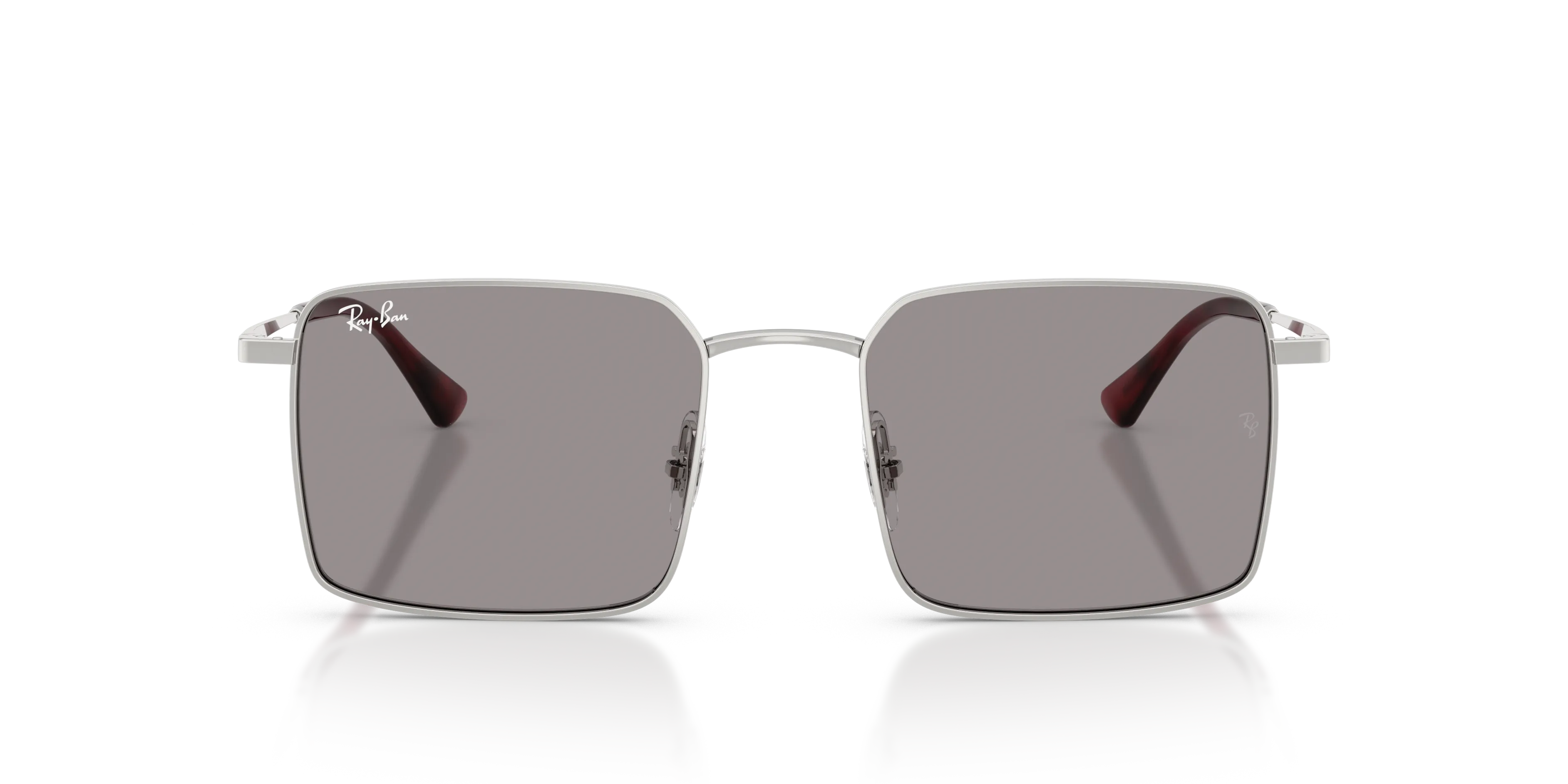 Ray - Ban RB3782 003/1 Occhiali da sole Metallo Argento Grigio Squadrata Normale - immagine 3