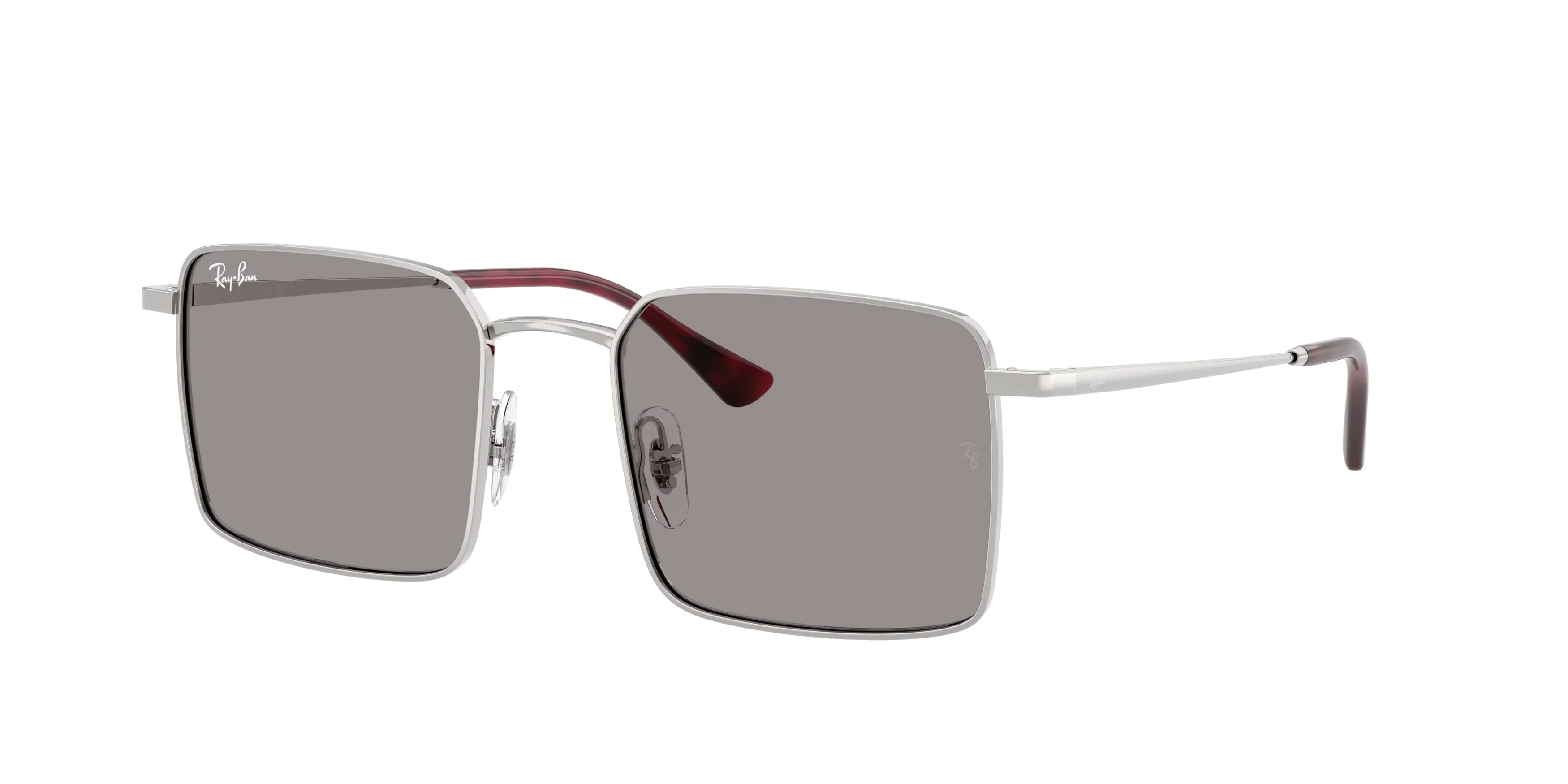 Ray - Ban RB3782 003/1 Occhiali da sole Metallo Argento Grigio Squadrata Normale - immagine 1