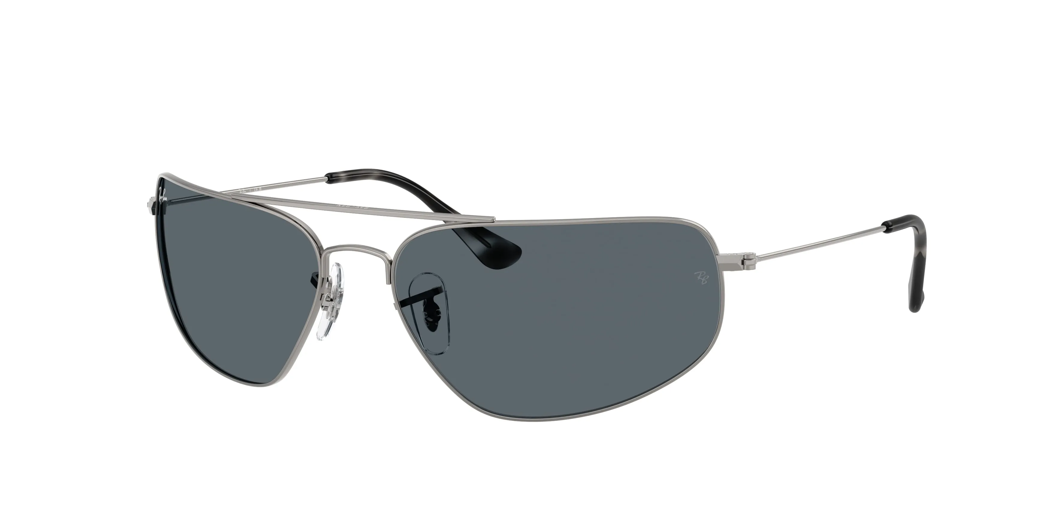 Ray - Ban RB3780 004/R5 Occhiali da sole Metallo Grigio Blu Squadrata Normale - immagine 1