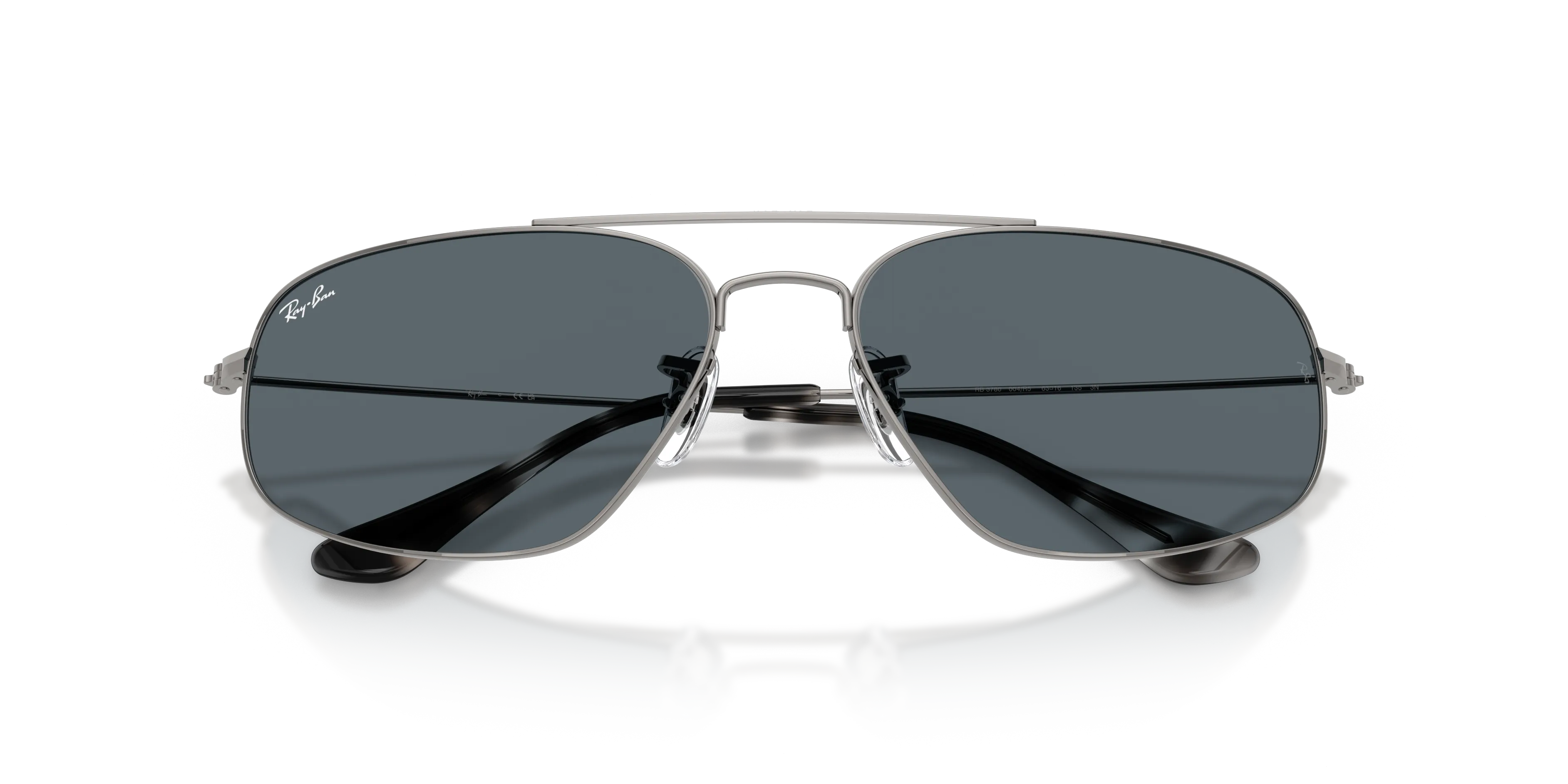Ray - Ban RB3780 004/R5 Occhiali da sole Metallo Grigio Blu Squadrata Normale - immagine 2