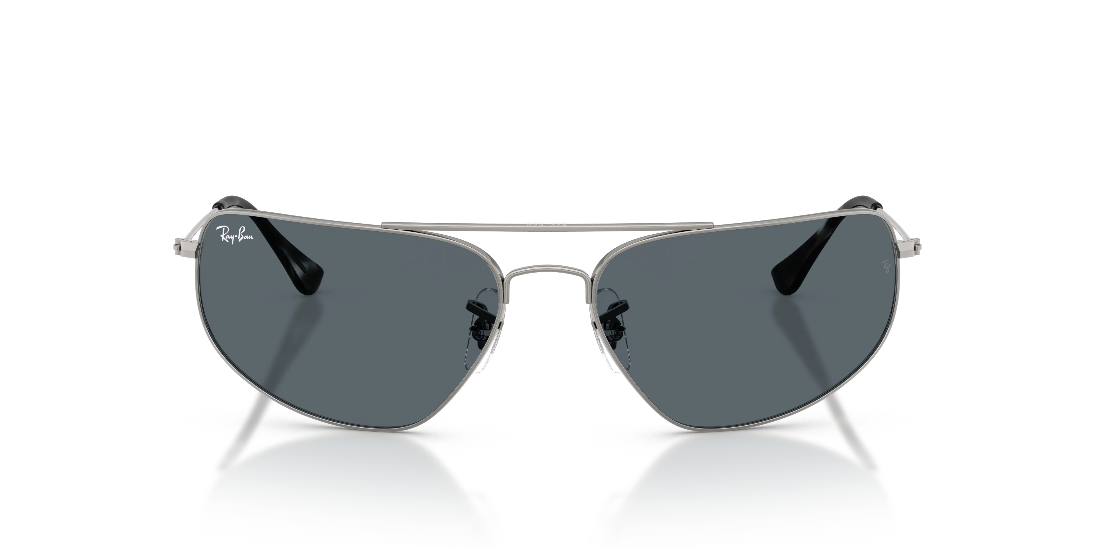 Ray - Ban RB3780 004/R5 Occhiali da sole Metallo Grigio Blu Squadrata Normale - immagine 3