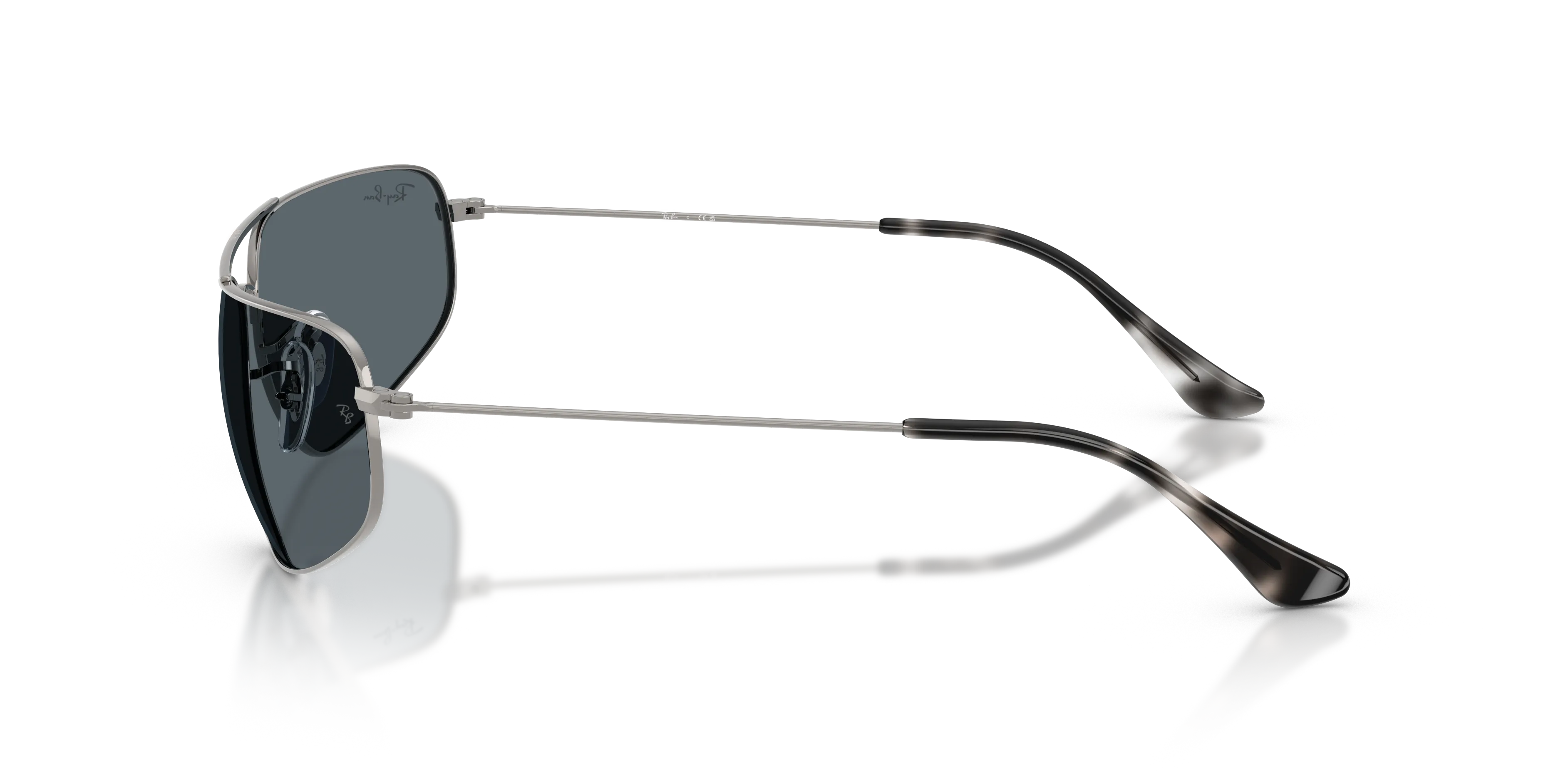 Ray - Ban RB3780 004/R5 Occhiali da sole Metallo Grigio Blu Squadrata Normale - immagine 4