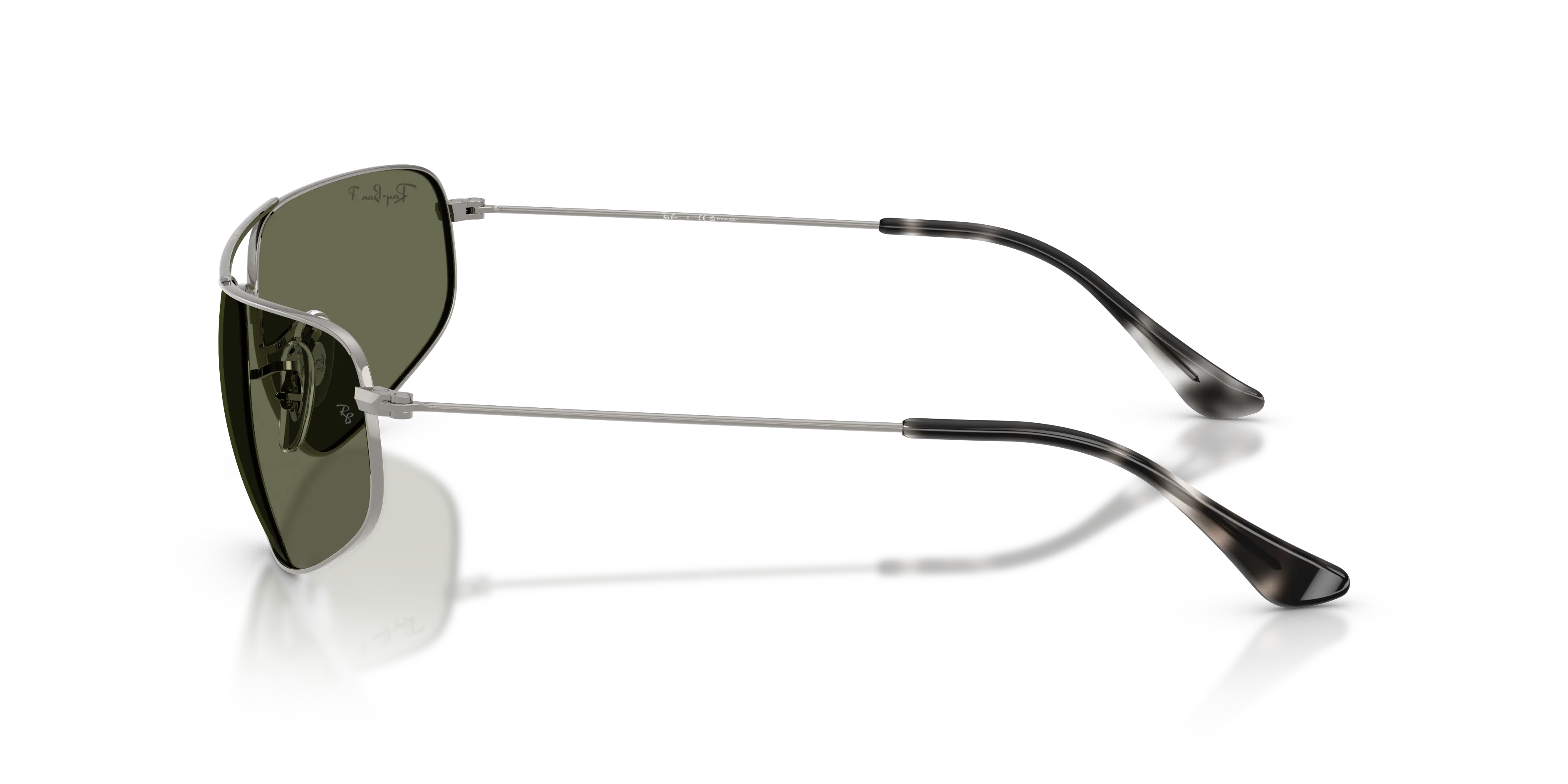 Ray - Ban RB3780 004/58 Occhiali da sole Metallo Grigio Verde Squadrata Polarizzata - immagine 4