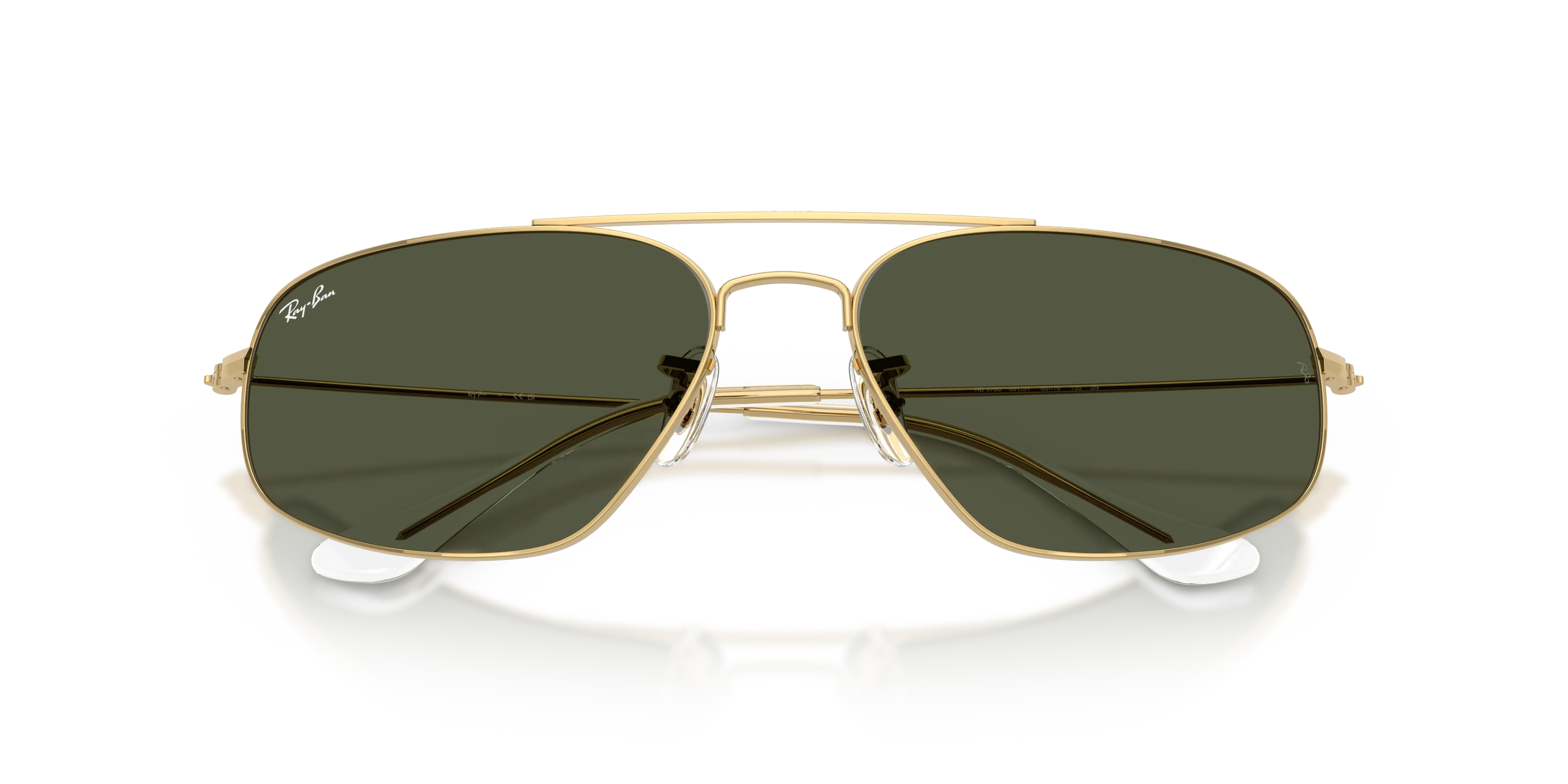 Ray - Ban RB3780 001/31 Occhiali da sole Metallo Oro Verde Squadrata Normale - immagine 2