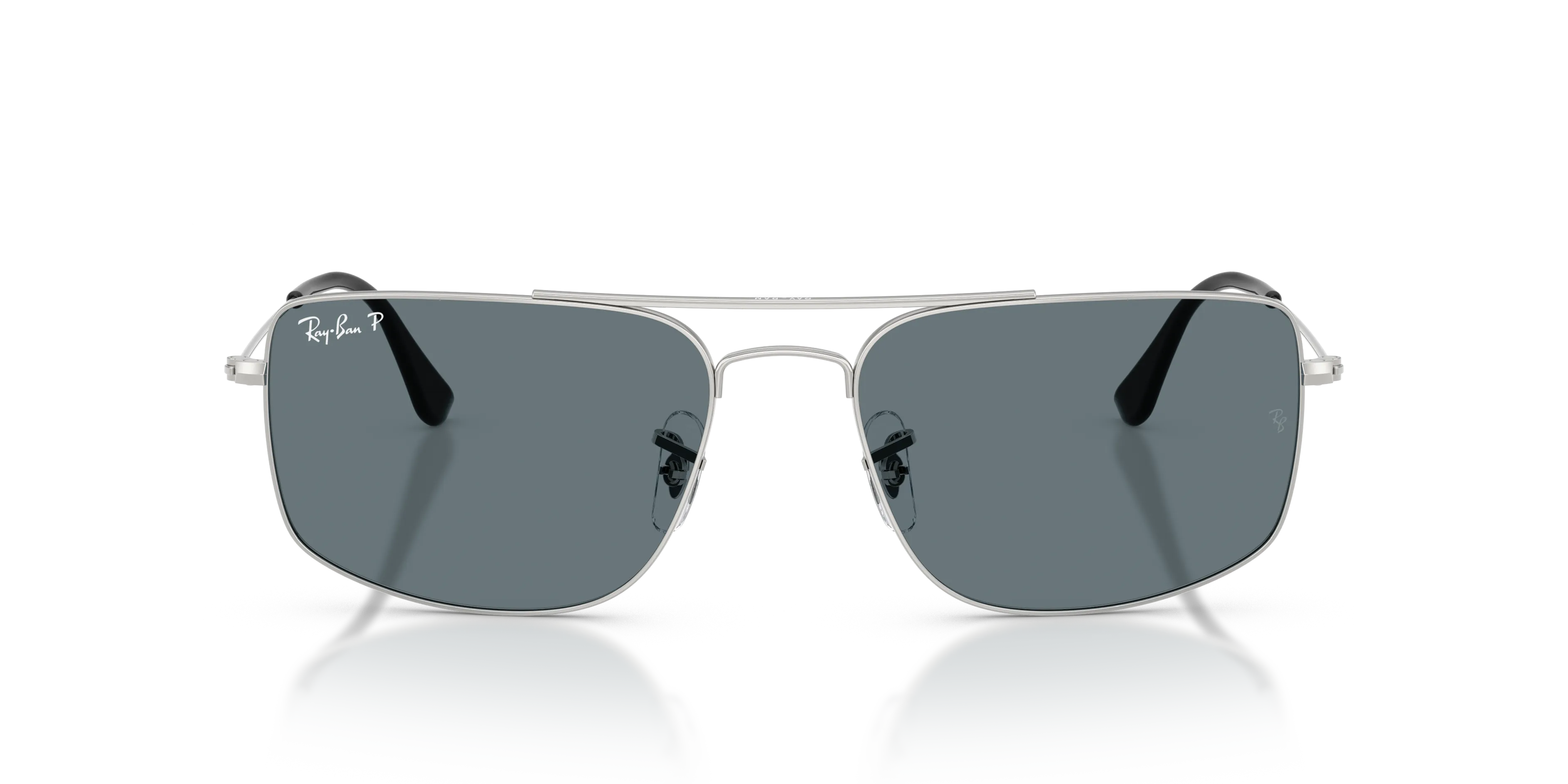 Ray - Ban RB3779 EXPLORER 3 003/3R Occhiali da sole Metallo Argento Blu Squadrata Polarizzata - immagine 3
