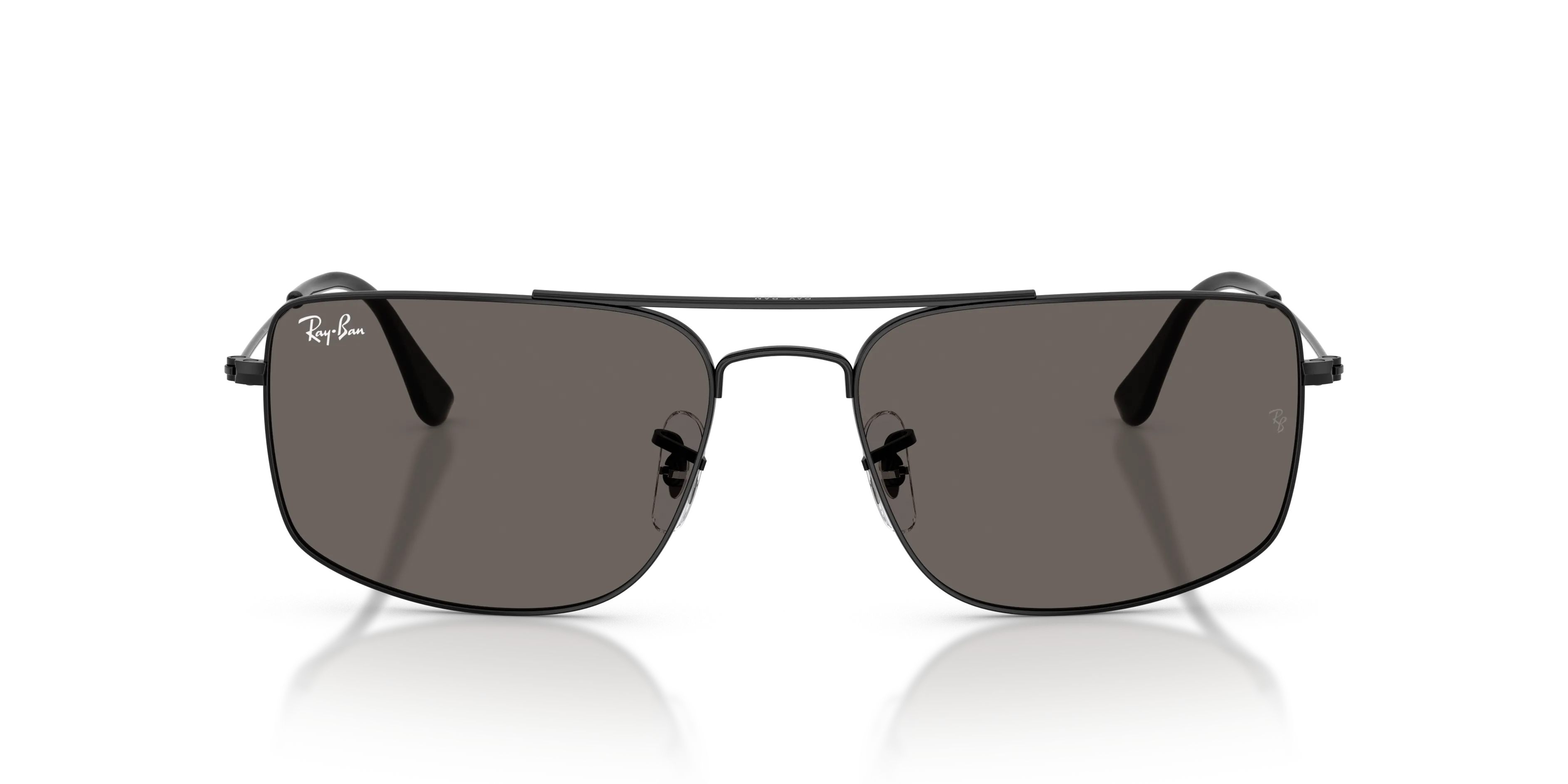 Ray - Ban RB3779 EXPLORER 3 002/B1 Occhiali da sole Metallo Nero Grigio Squadrata Normale - immagine 3
