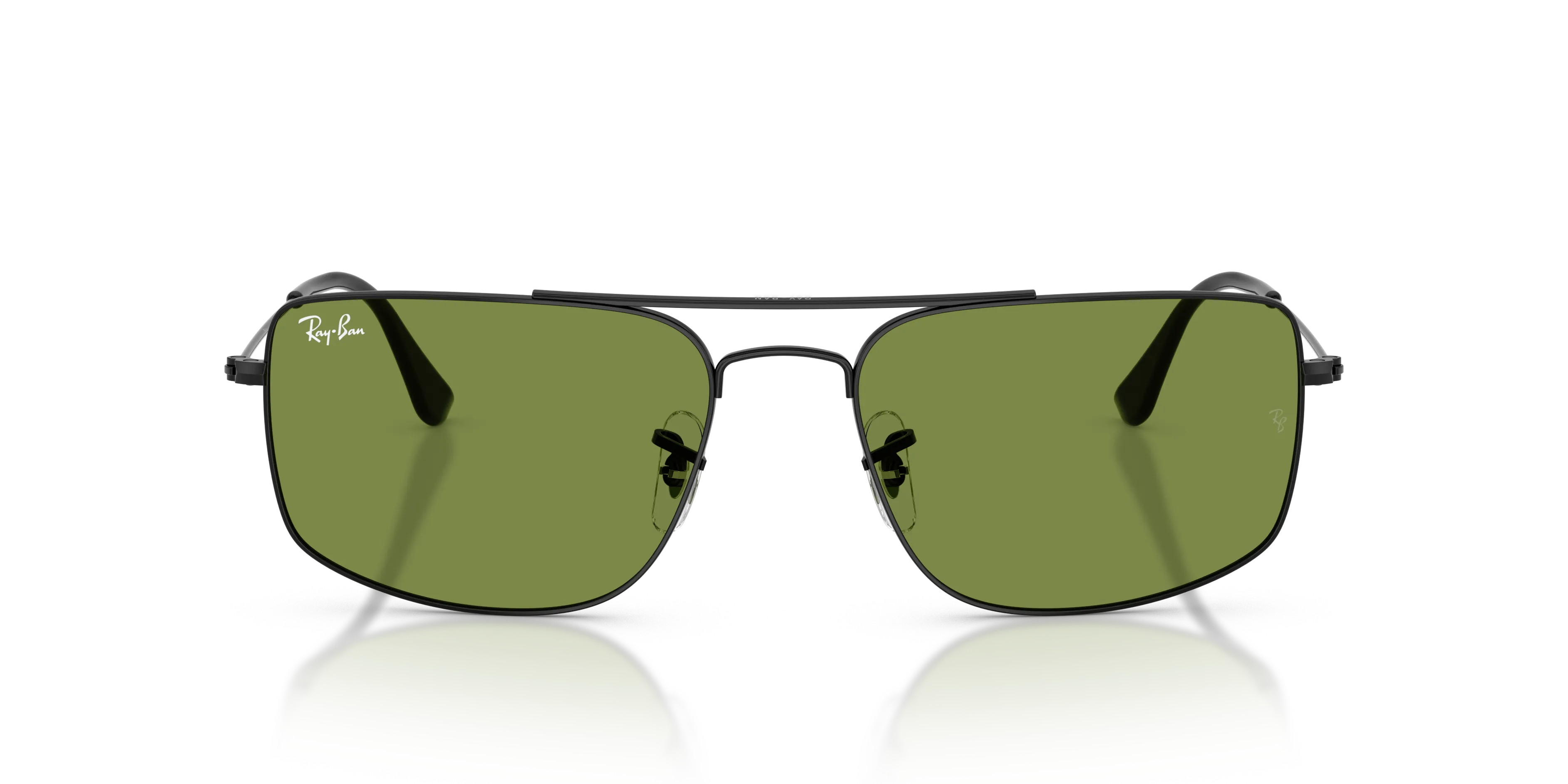 Ray - Ban RB3779 EXPLORER 3 002/4E Occhiali da sole Metallo Nero Verde Squadrata Normale - immagine 3