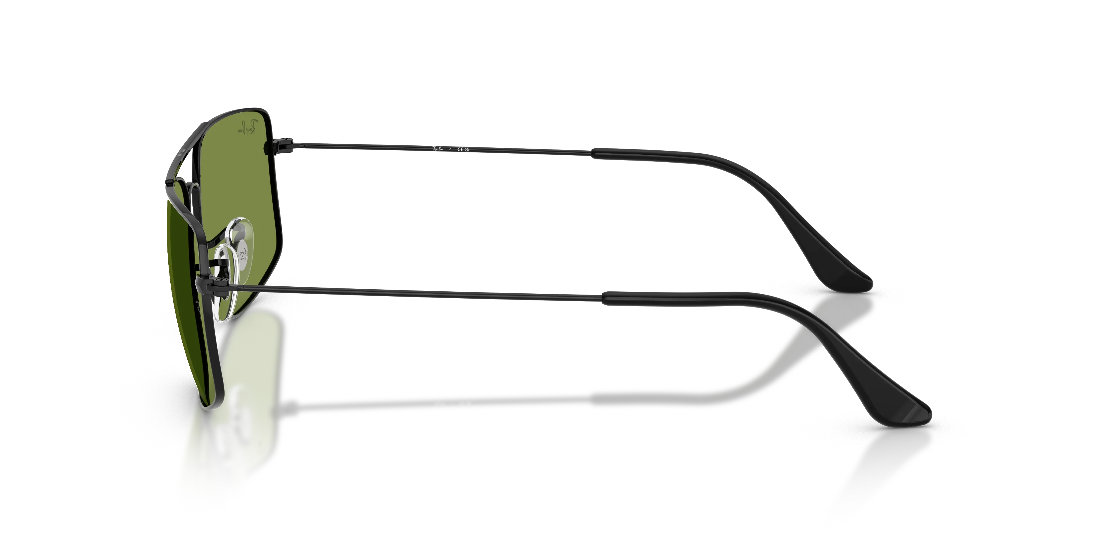 Ray - Ban RB3779 EXPLORER 3 002/4E Occhiali da sole Metallo Nero Verde Squadrata Normale - immagine 4