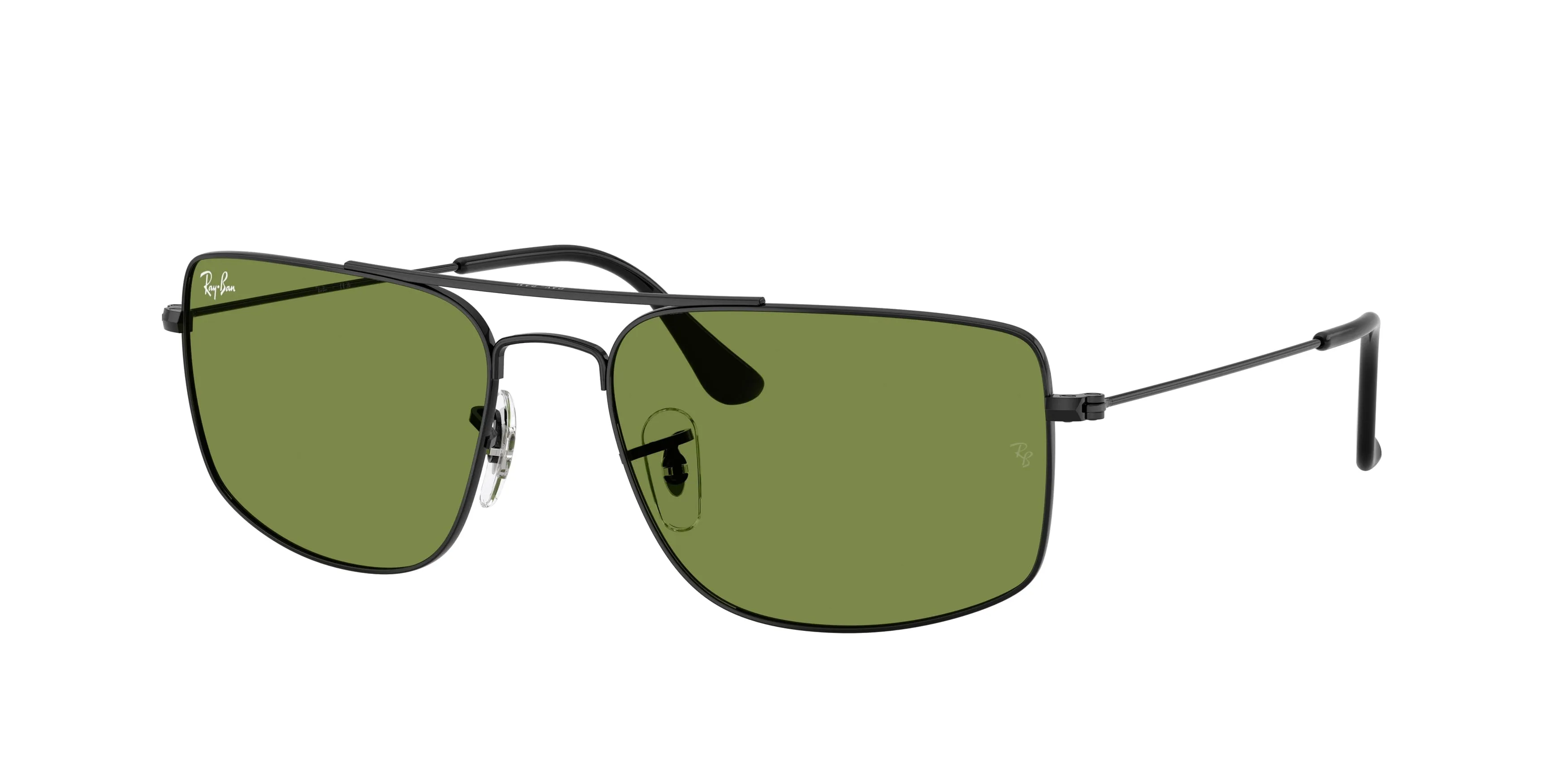 Ray - Ban RB3779 EXPLORER 3 002/4E Occhiali da sole Metallo Nero Verde Squadrata Normale - immagine 1