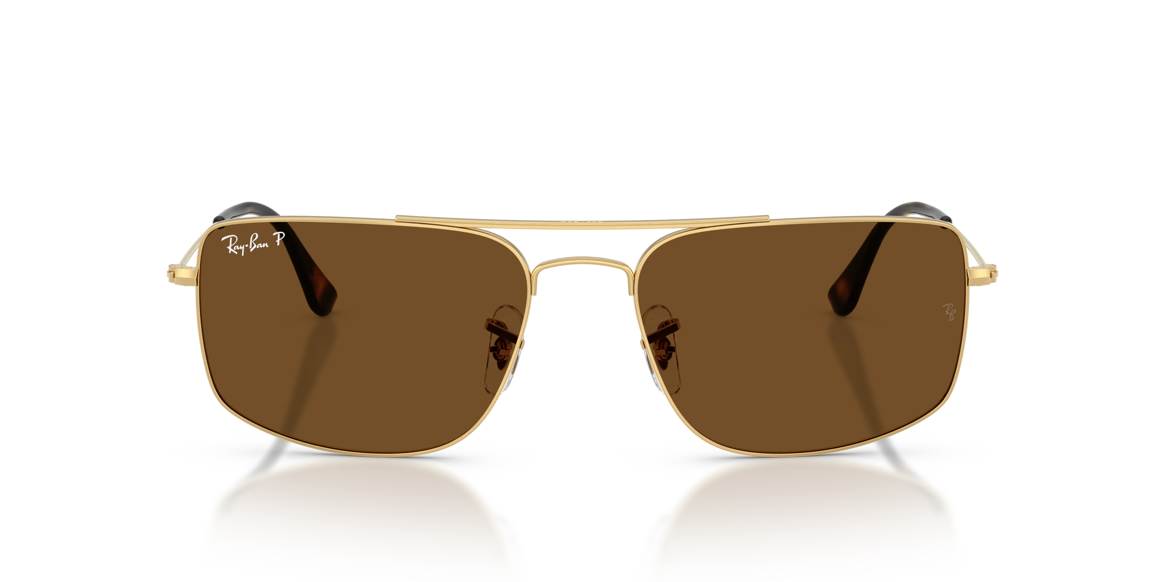 Ray - Ban RB3779 EXPLORER 3 001/57 Occhiali da sole Metallo Oro Marrone Squadrata Polarizzata - immagine 3