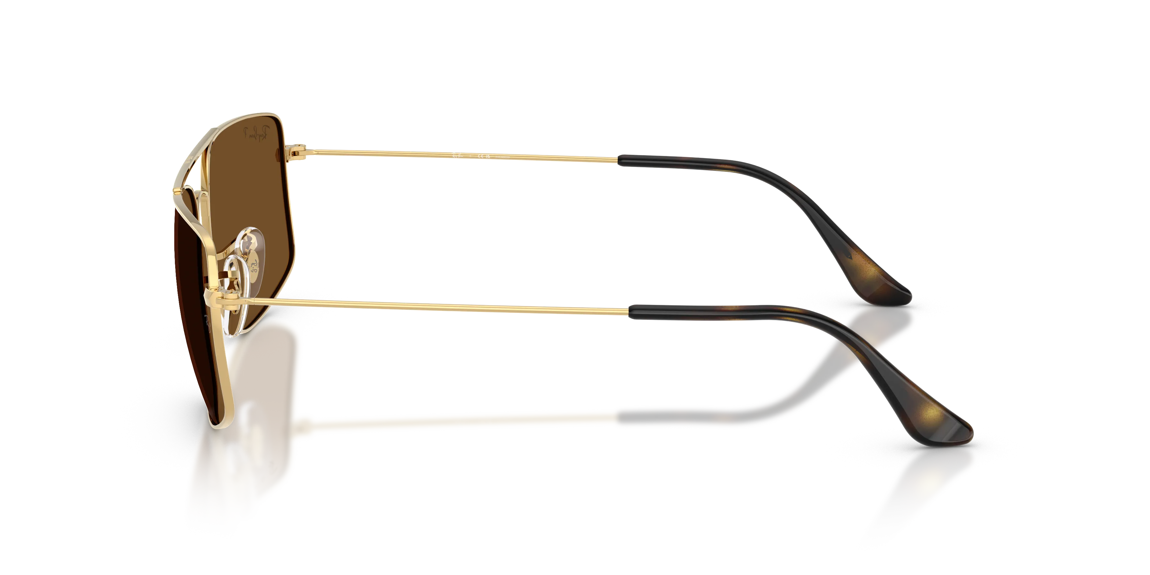 Ray - Ban RB3779 EXPLORER 3 001/57 Occhiali da sole Metallo Oro Marrone Squadrata Polarizzata - immagine 4