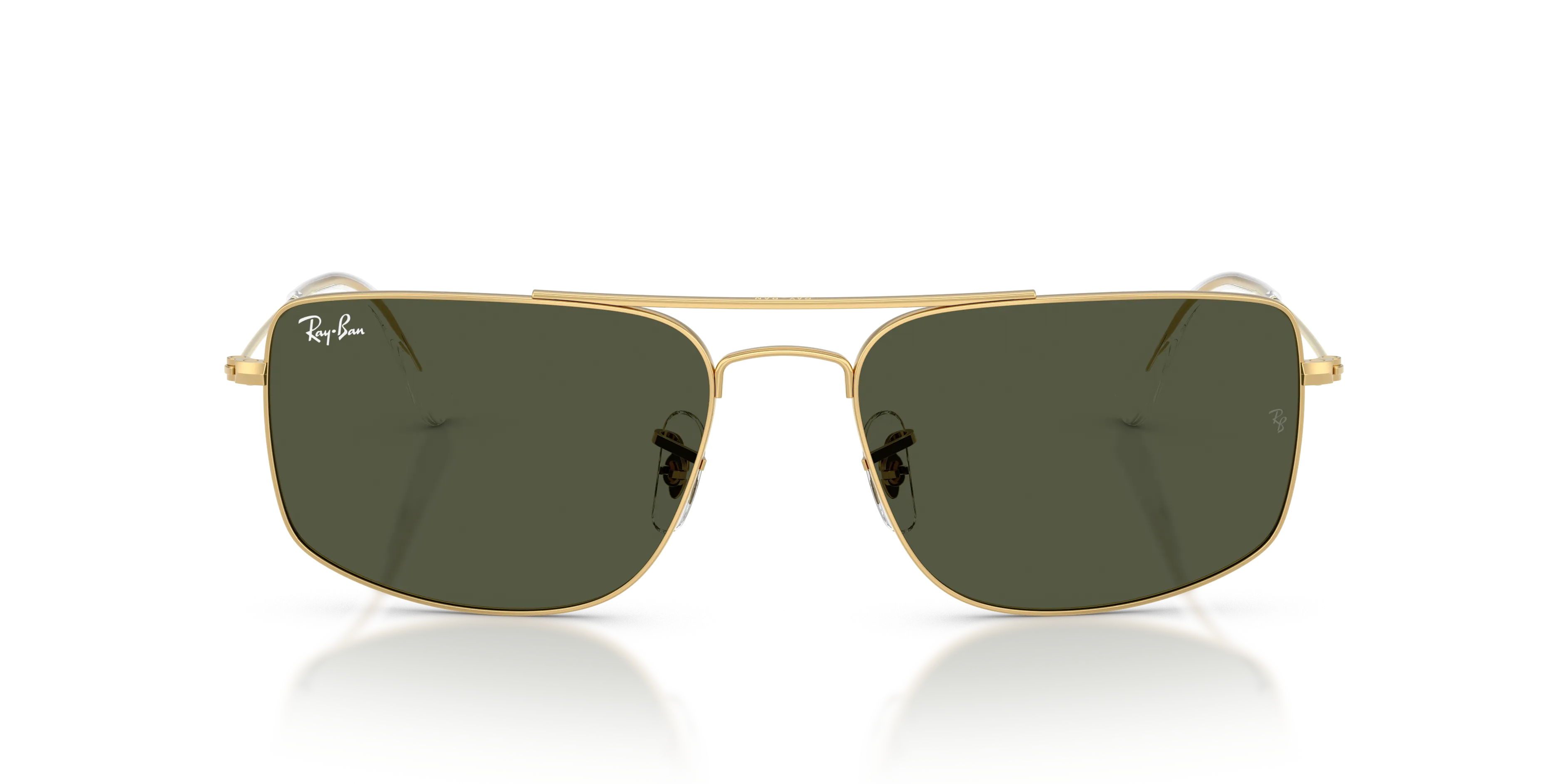 Ray - Ban RB3779 EXPLORER 3 001/31 Occhiali da sole Metallo Oro Verde Squadrata Normale - immagine 3