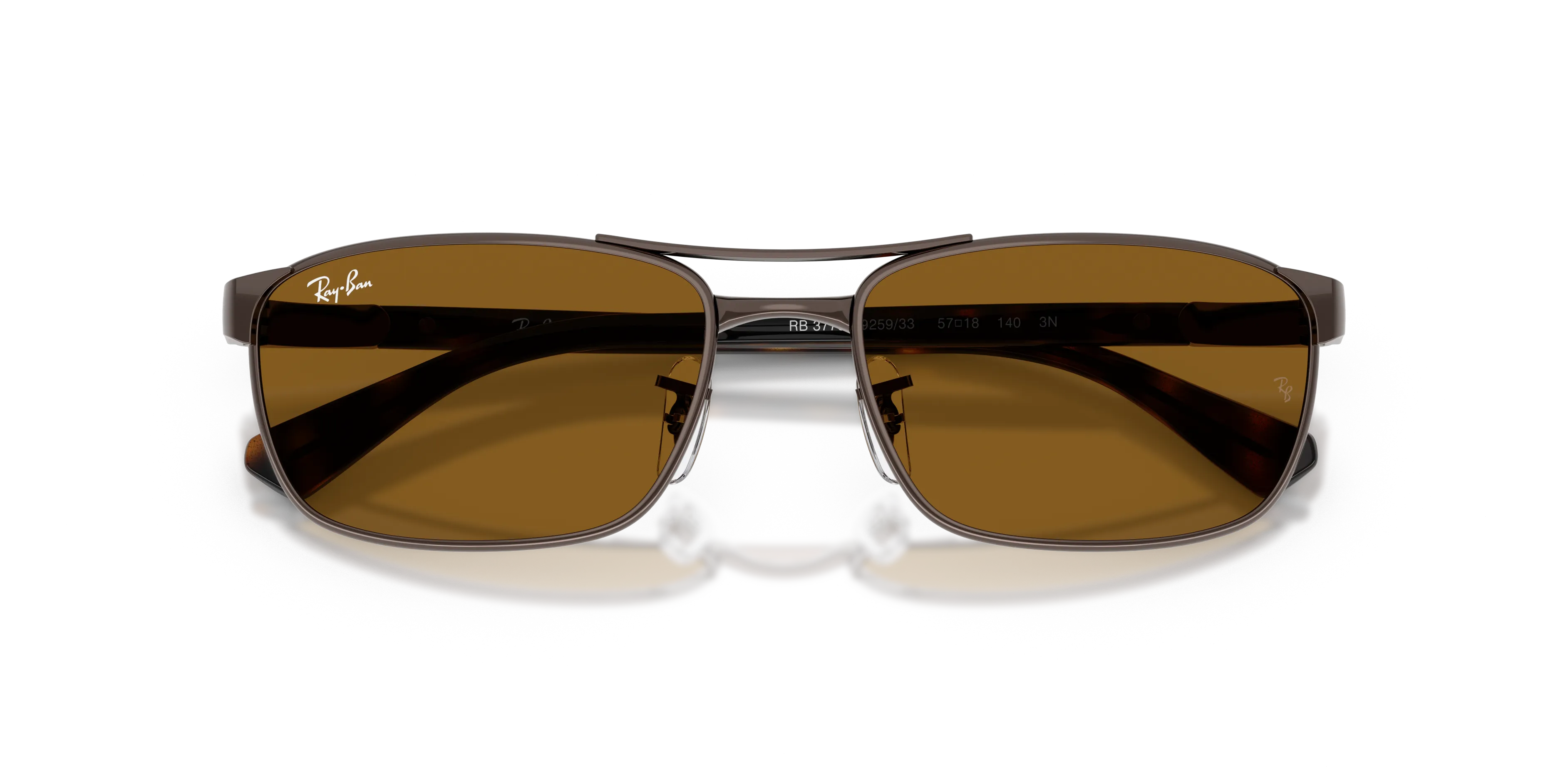 Ray - Ban RB3778 925933 Occhiali da sole Metallo Bronzo Marrone Geometrica Normale - immagine 2