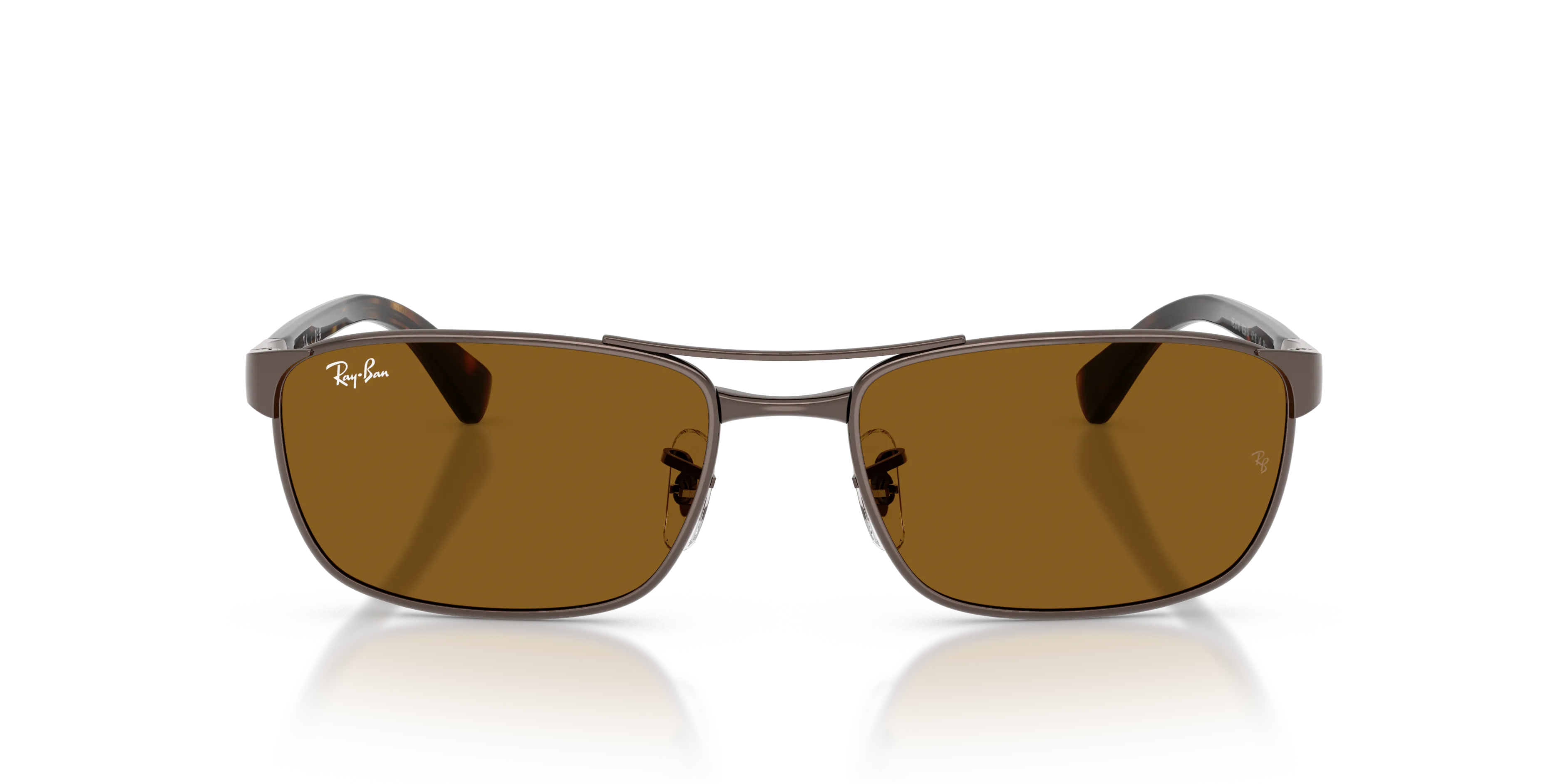 Ray - Ban RB3778 925933 Occhiali da sole Metallo Bronzo Marrone Geometrica Normale - immagine 3