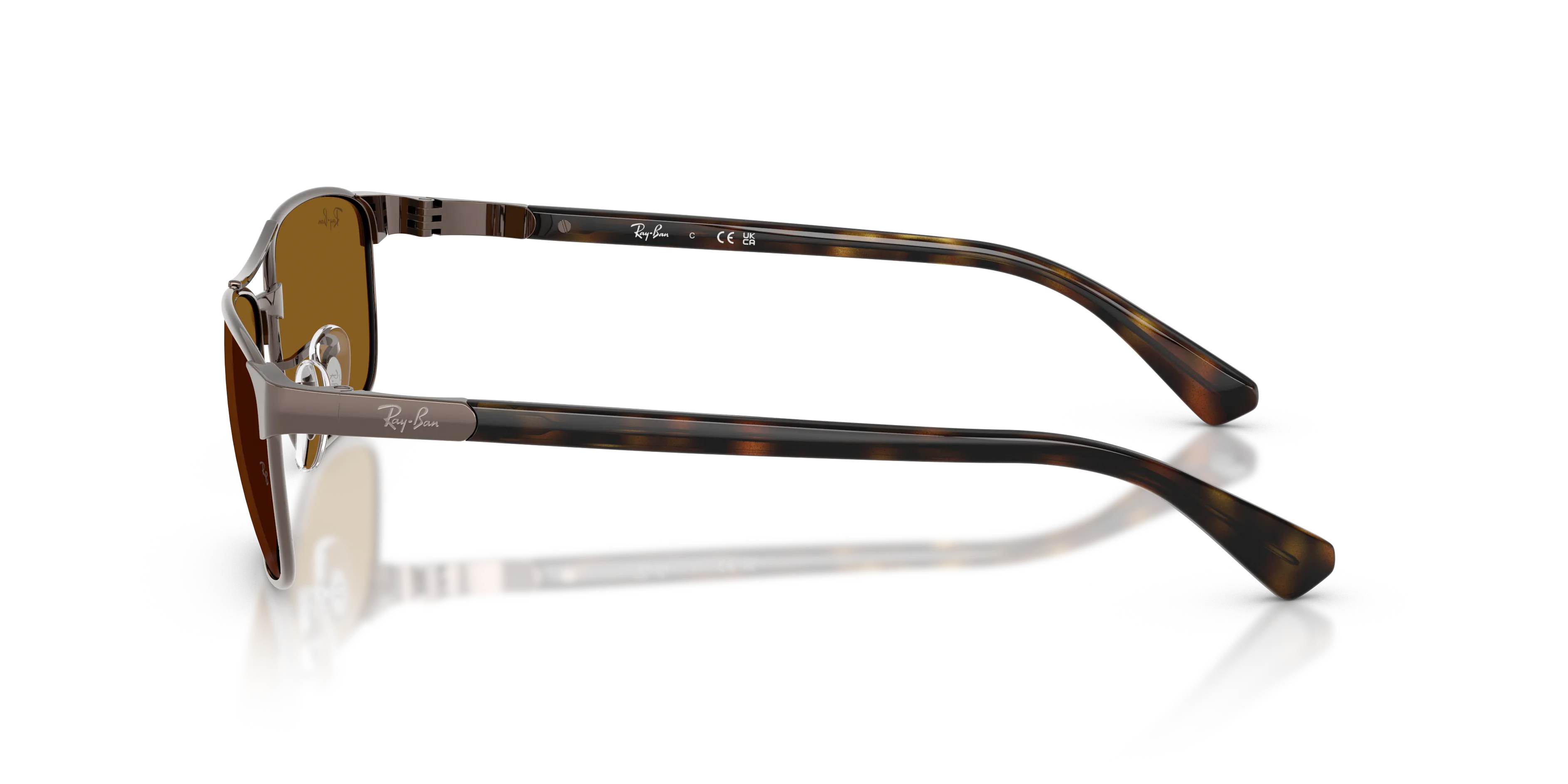 Ray - Ban RB3778 925933 Occhiali da sole Metallo Bronzo Marrone Geometrica Normale - immagine 4