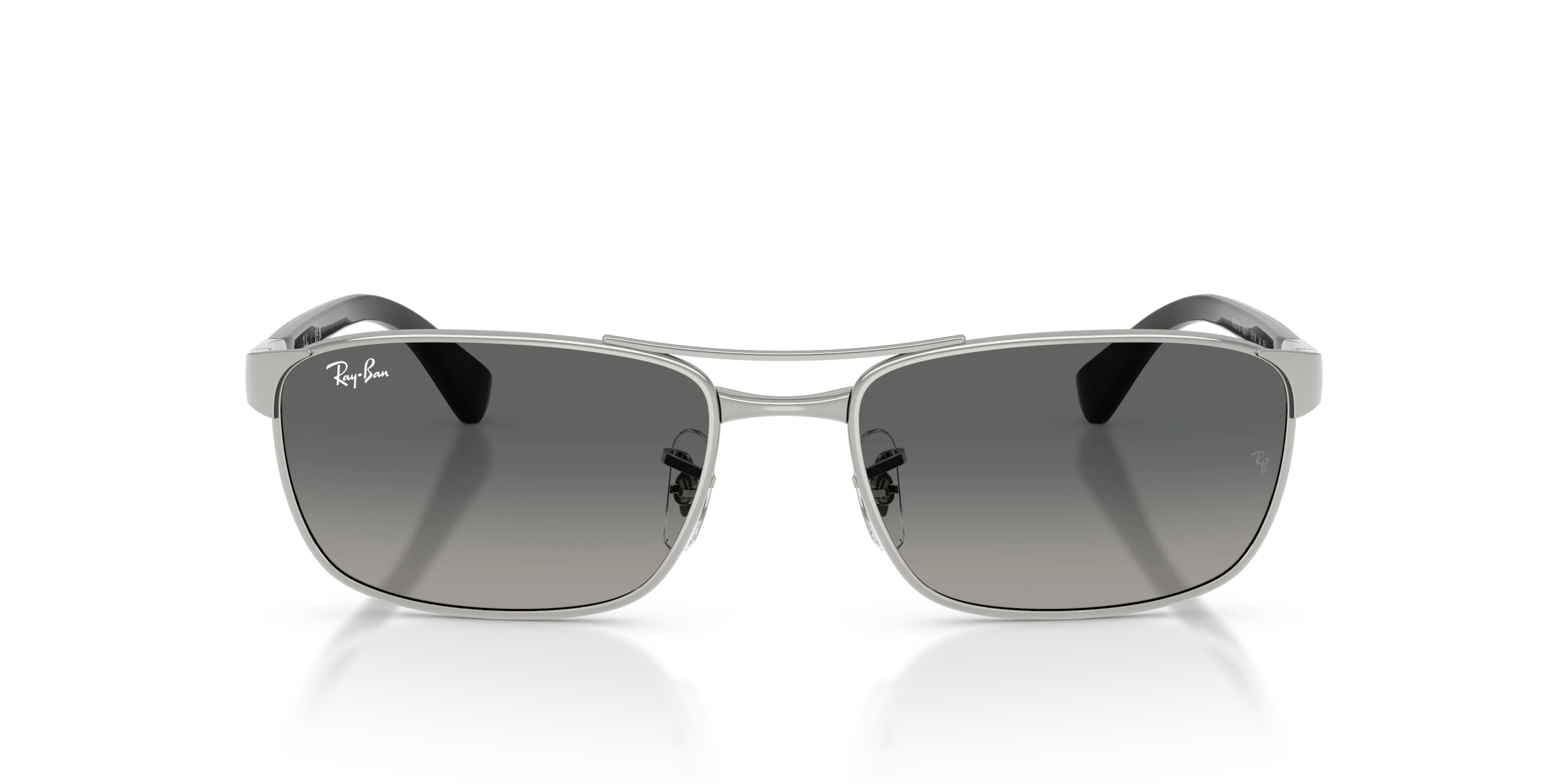 Ray - Ban RB3778 003/71 Occhiali da sole Metallo Argento Grigio Geometrica Normale Sfumato - immagine 3