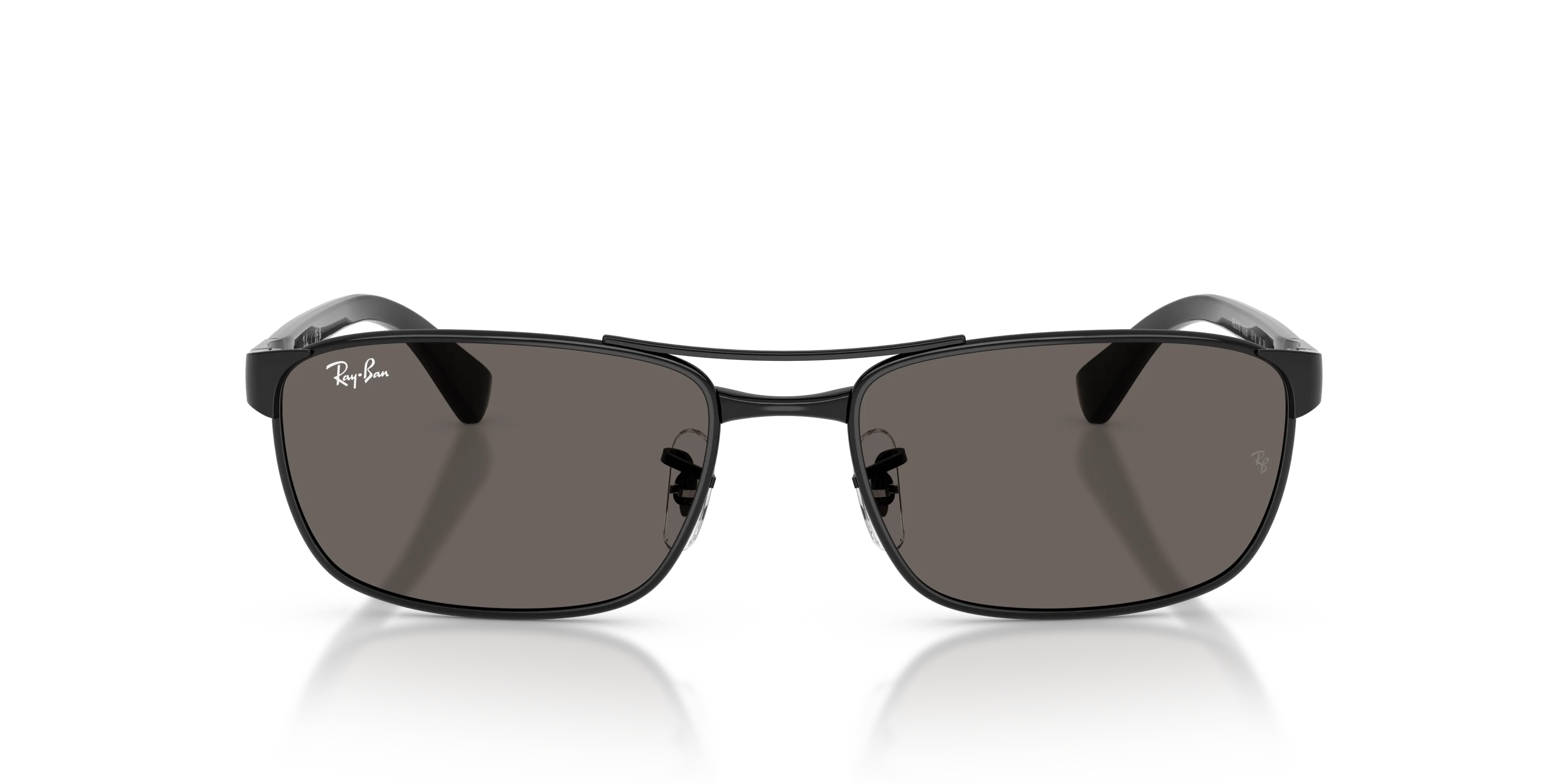 Ray - Ban RB3778 002/B1 Occhiali da sole Metallo Nero Grigio Geometrica Normale - immagine 3