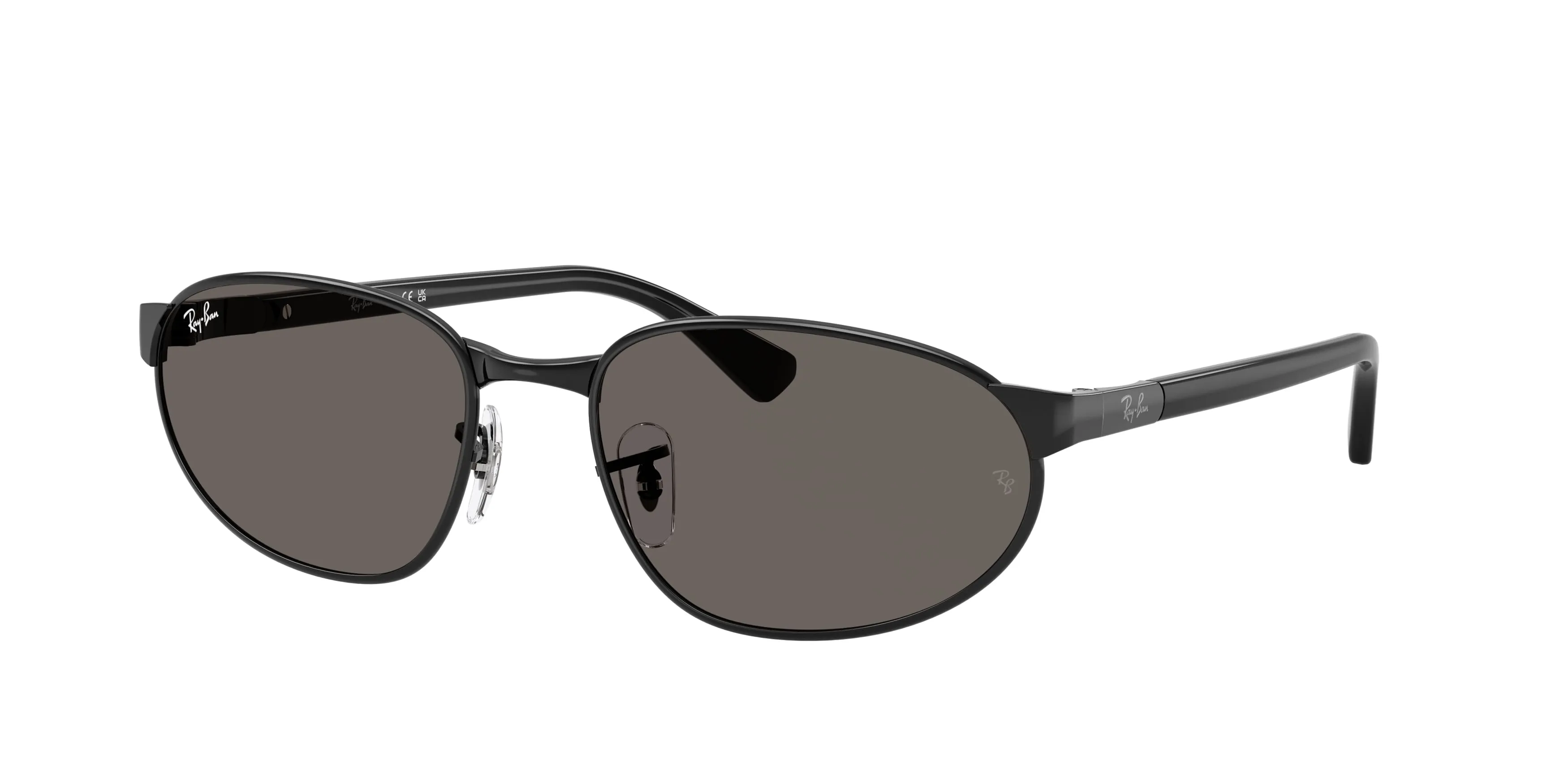 Ray - Ban RB3777 002/B1 Occhiali da sole Metallo Nero Grigio Geometrica Normale - immagine 1