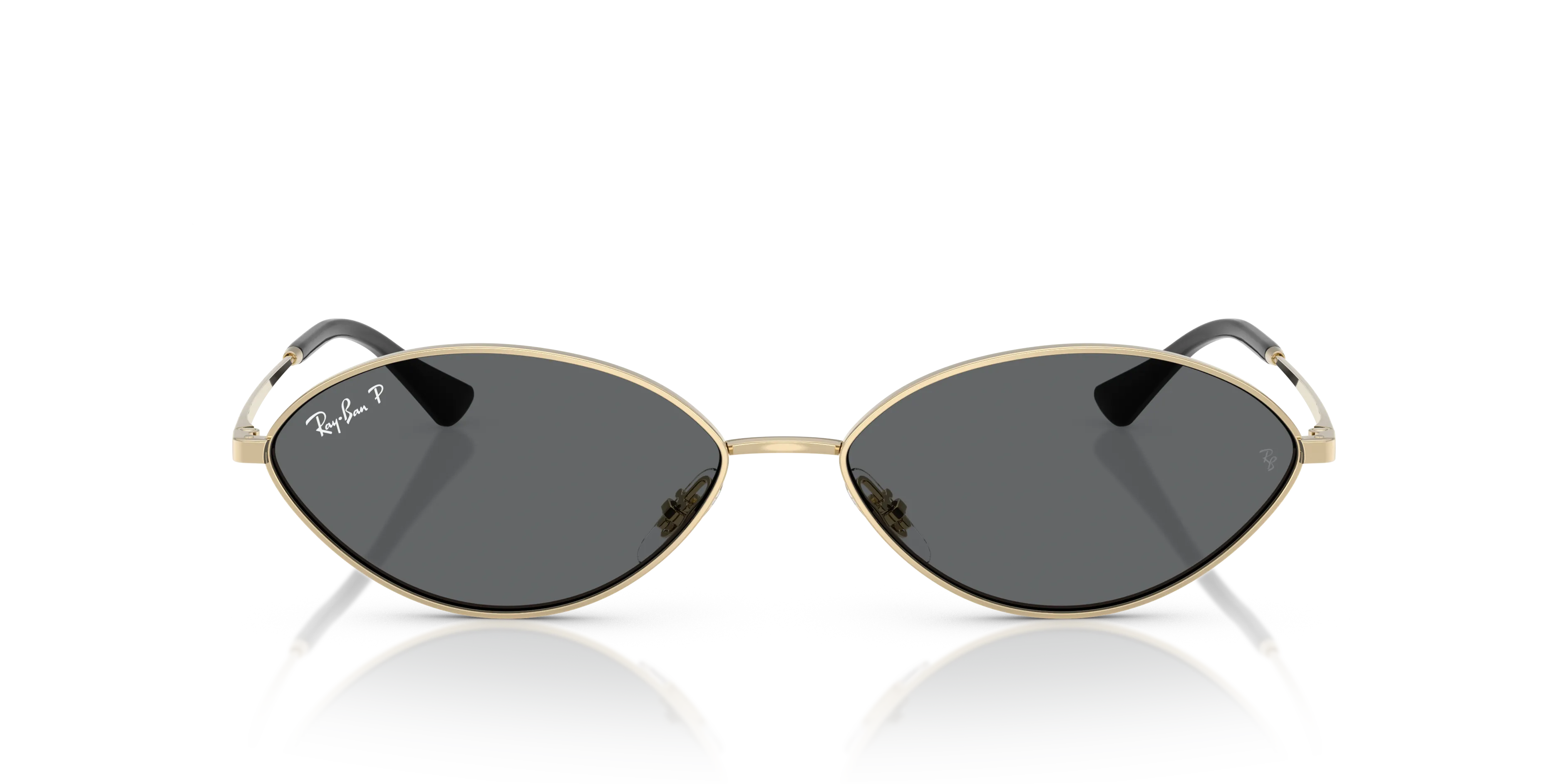 Ray - Ban RB3757 KAI 921381 Occhiali da sole Metallo Oro Grigio Rotonda Polarizzata - immagine 3