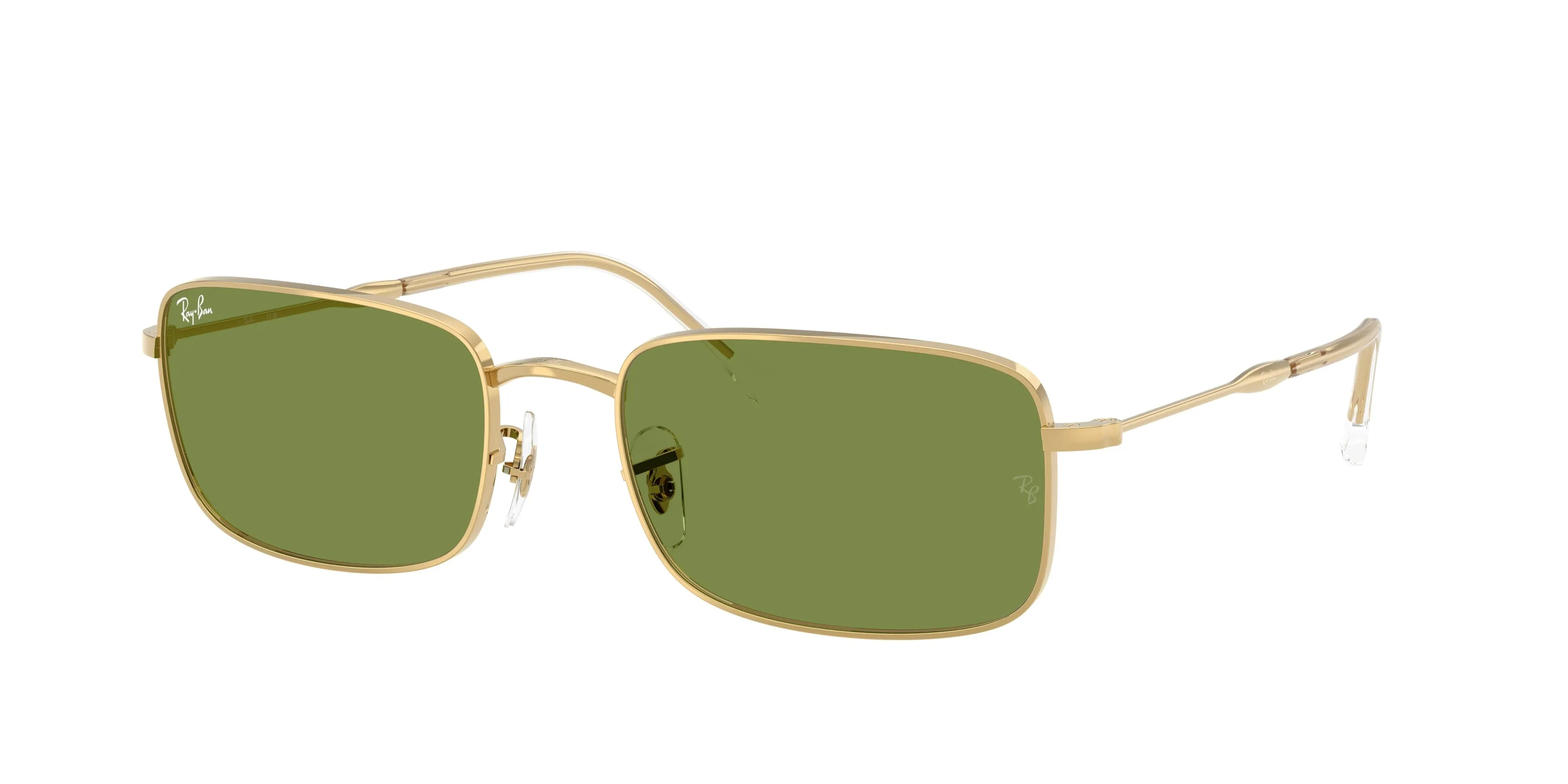 Ray - Ban RB3746 001/4E Occhiali da sole Metallo Oro Verde Squadrata Normale - immagine 1