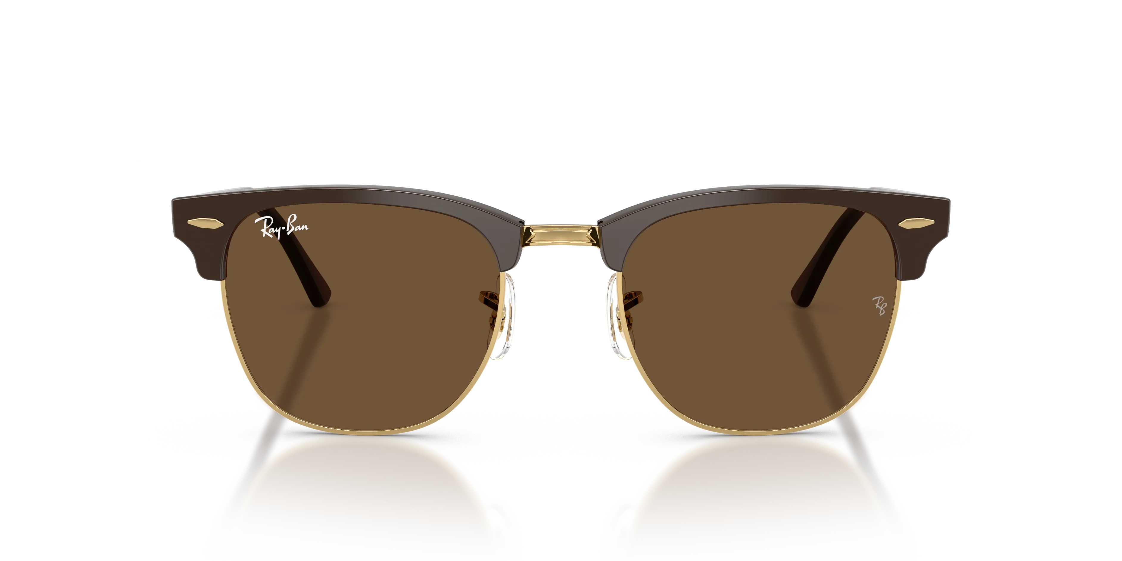 Ray - Ban RB3016 CLUBMASTER 687853 Occhiali da sole Acetato Marrone Marrone Squadrata Normale - immagine 3