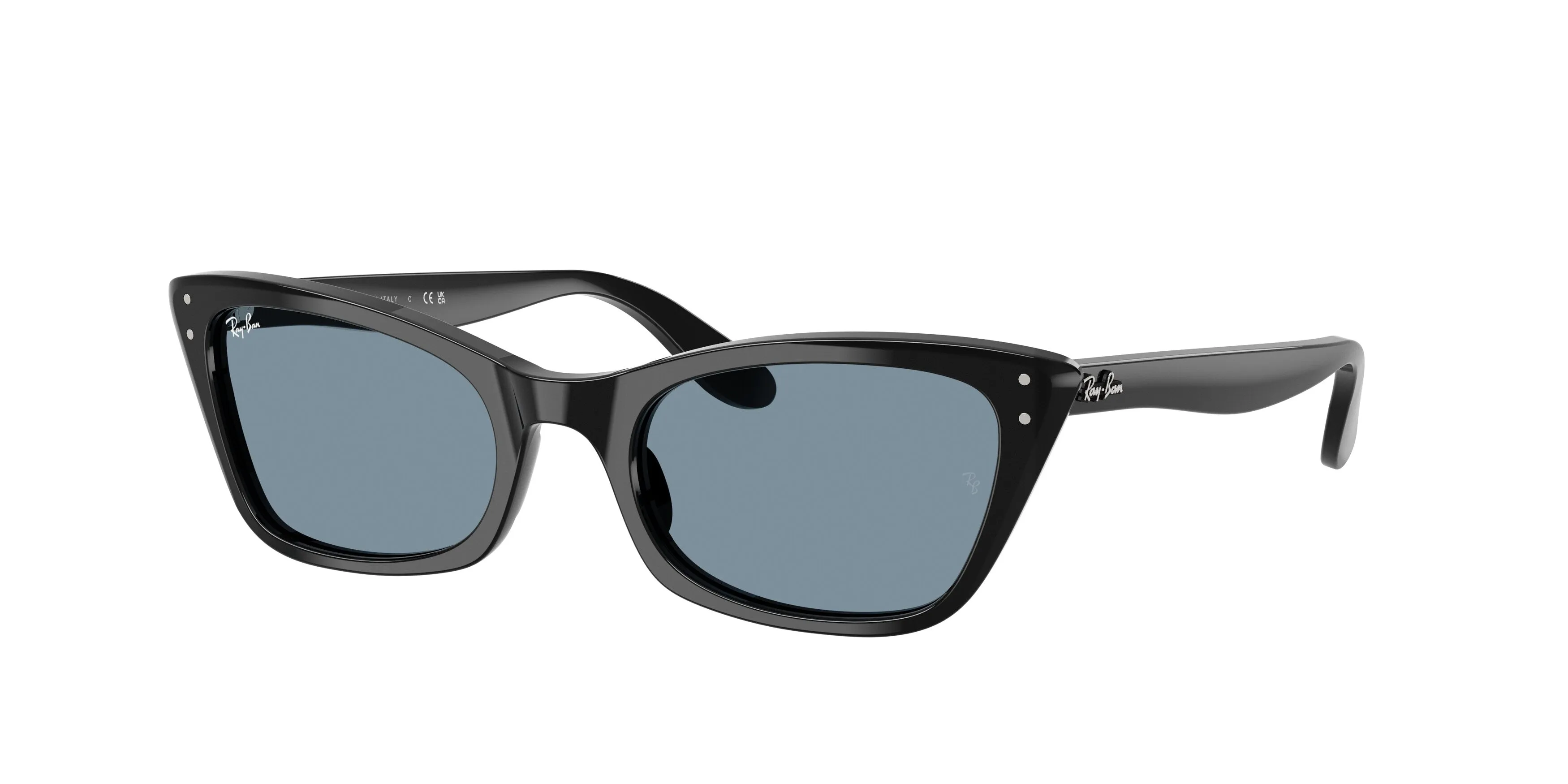Ray - Ban RB2299 LADY BURBANK 901/R5 Occhiali da sole Acetato Nero Blu Cat Eye Normale - immagine 1