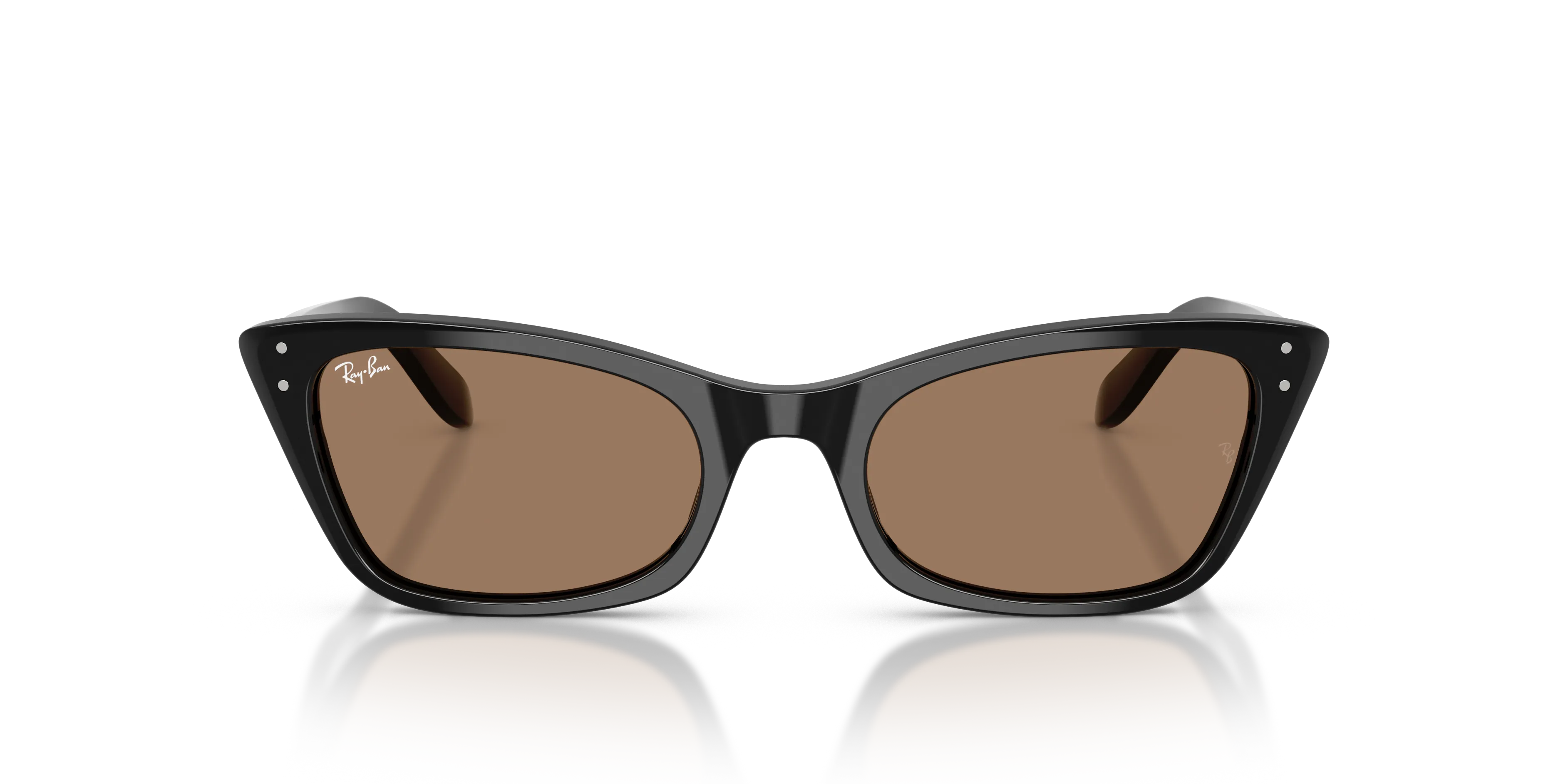 Ray - Ban RB2299 LADY BURBANK 901/73 Occhiali da sole Acetato Nero Marrone Cat Eye Normale - immagine 3