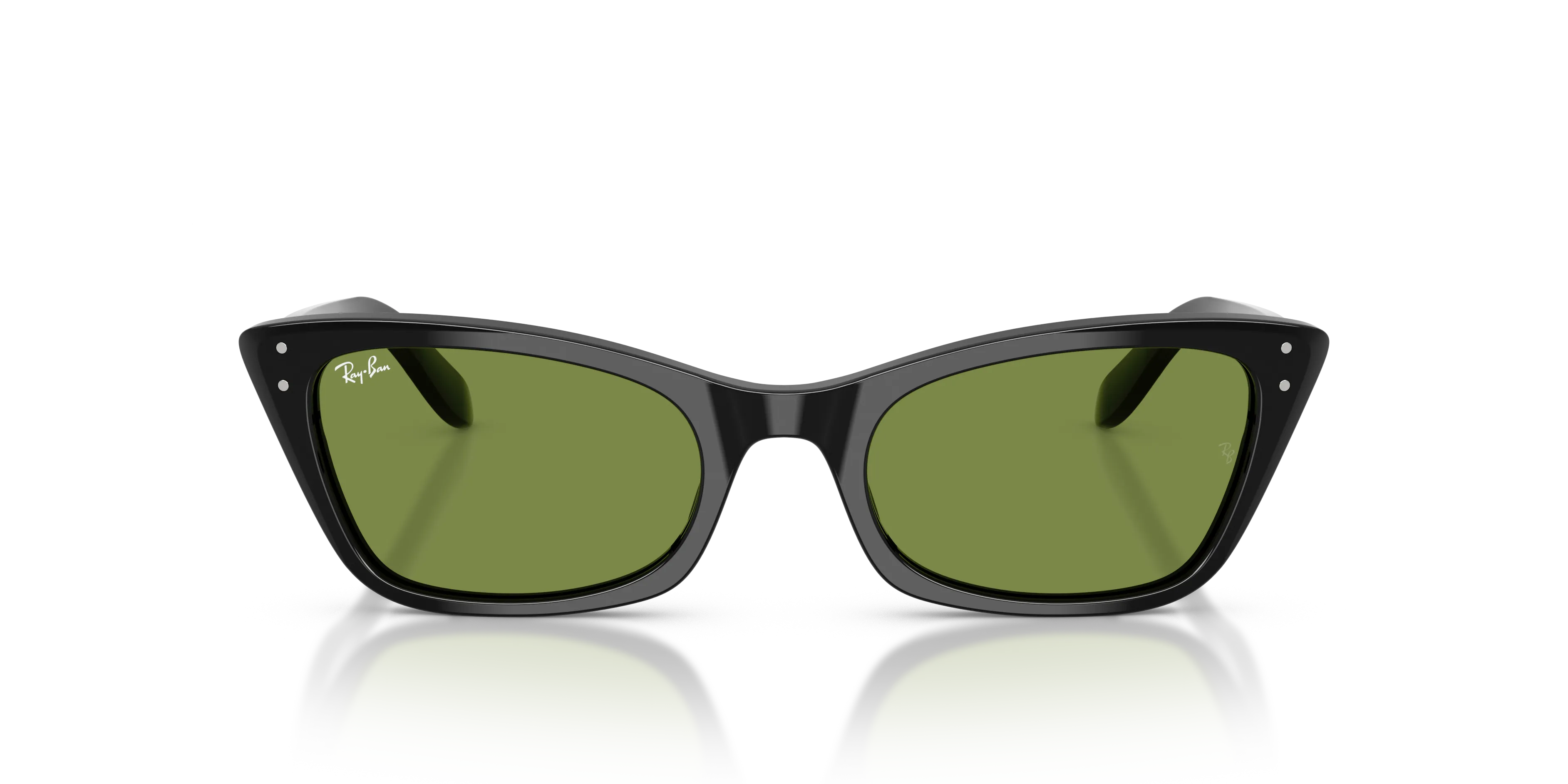 Ray - Ban RB2299 LADY BURBANK 901/4E Occhiali da sole Acetato Nero Verde Cat Eye Normale - immagine 3