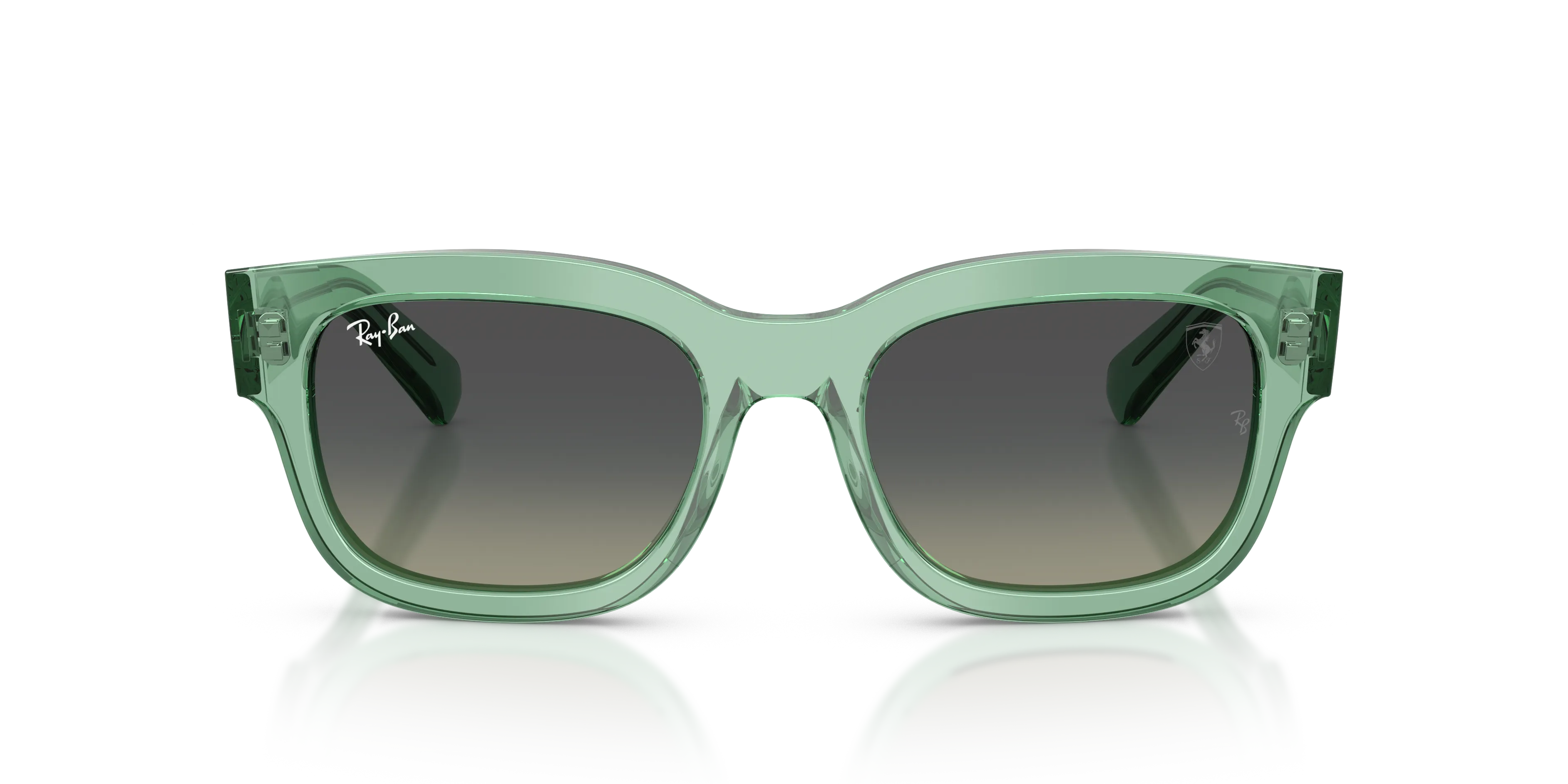 Ray - Ban RB2228M F70911 Occhiali da sole Acetato Verde Grigio Squadrata Normale Sfumato - immagine 3