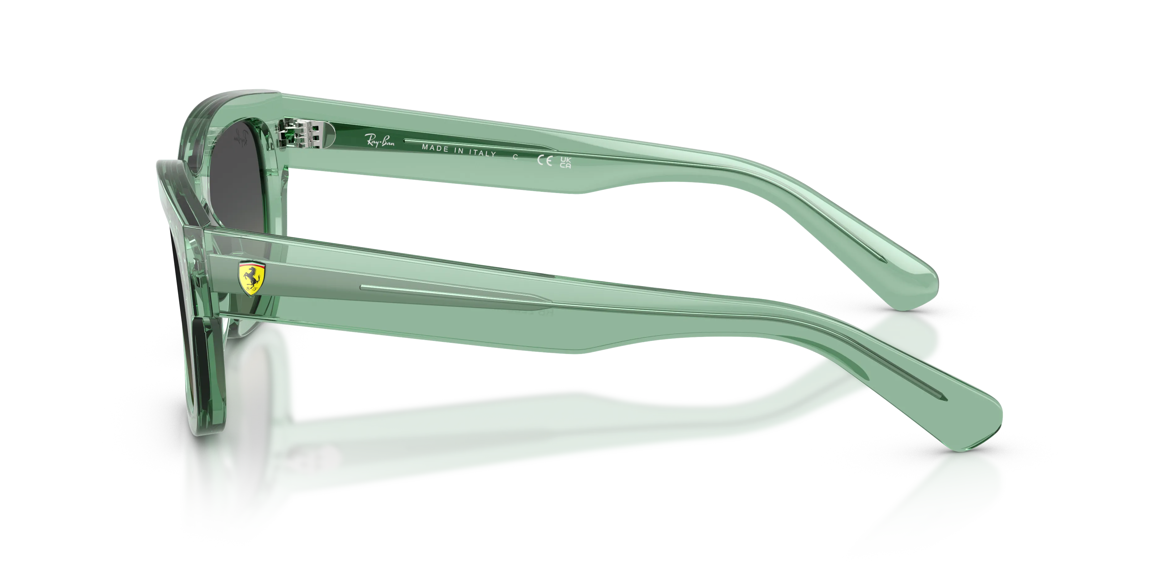 Ray - Ban RB2228M F70911 Occhiali da sole Acetato Verde Grigio Squadrata Normale Sfumato - immagine 4