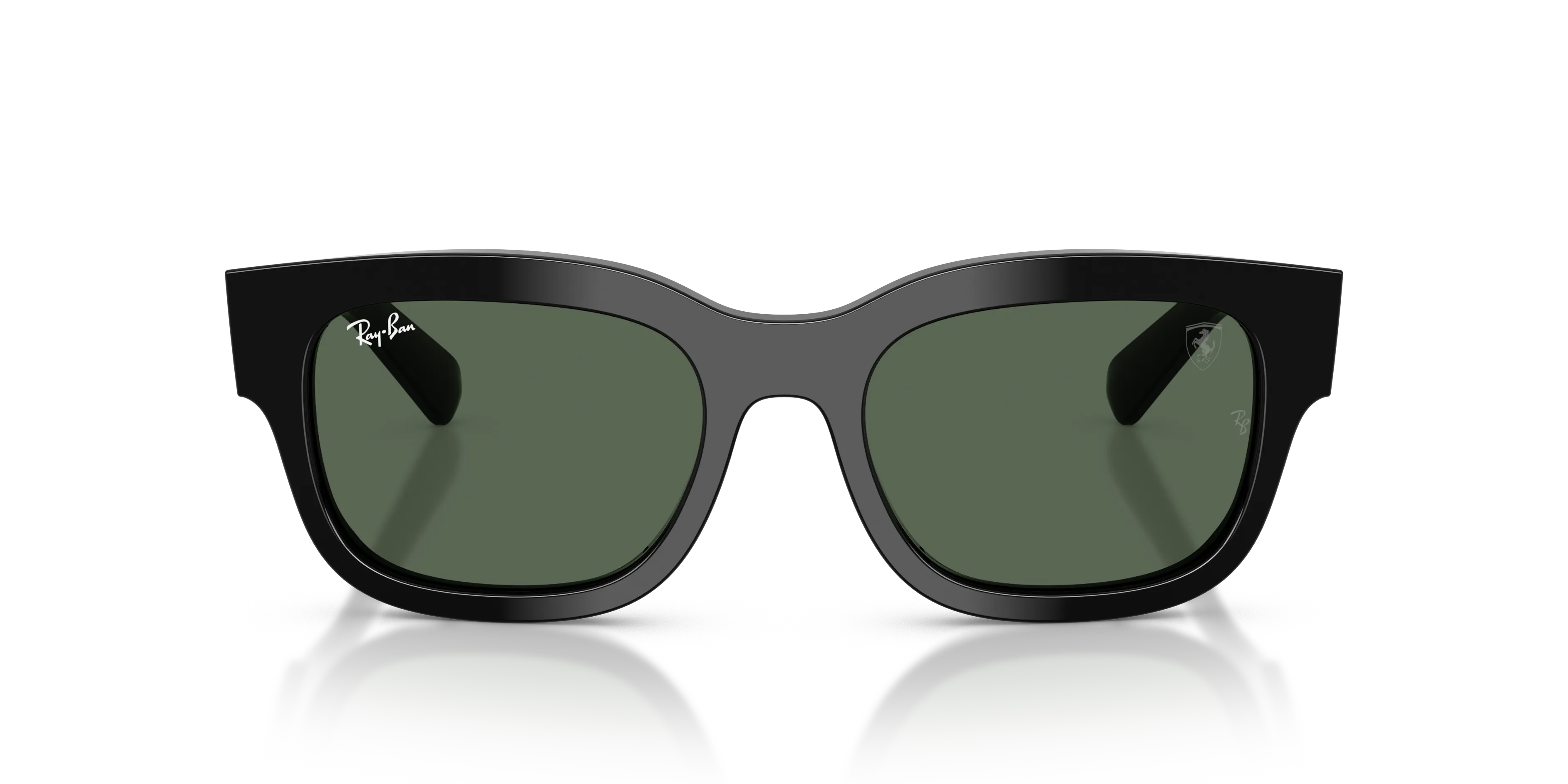 Ray - Ban RB2228M F60171 Occhiali da sole Acetato Nero Verde Squadrata Normale - immagine 3
