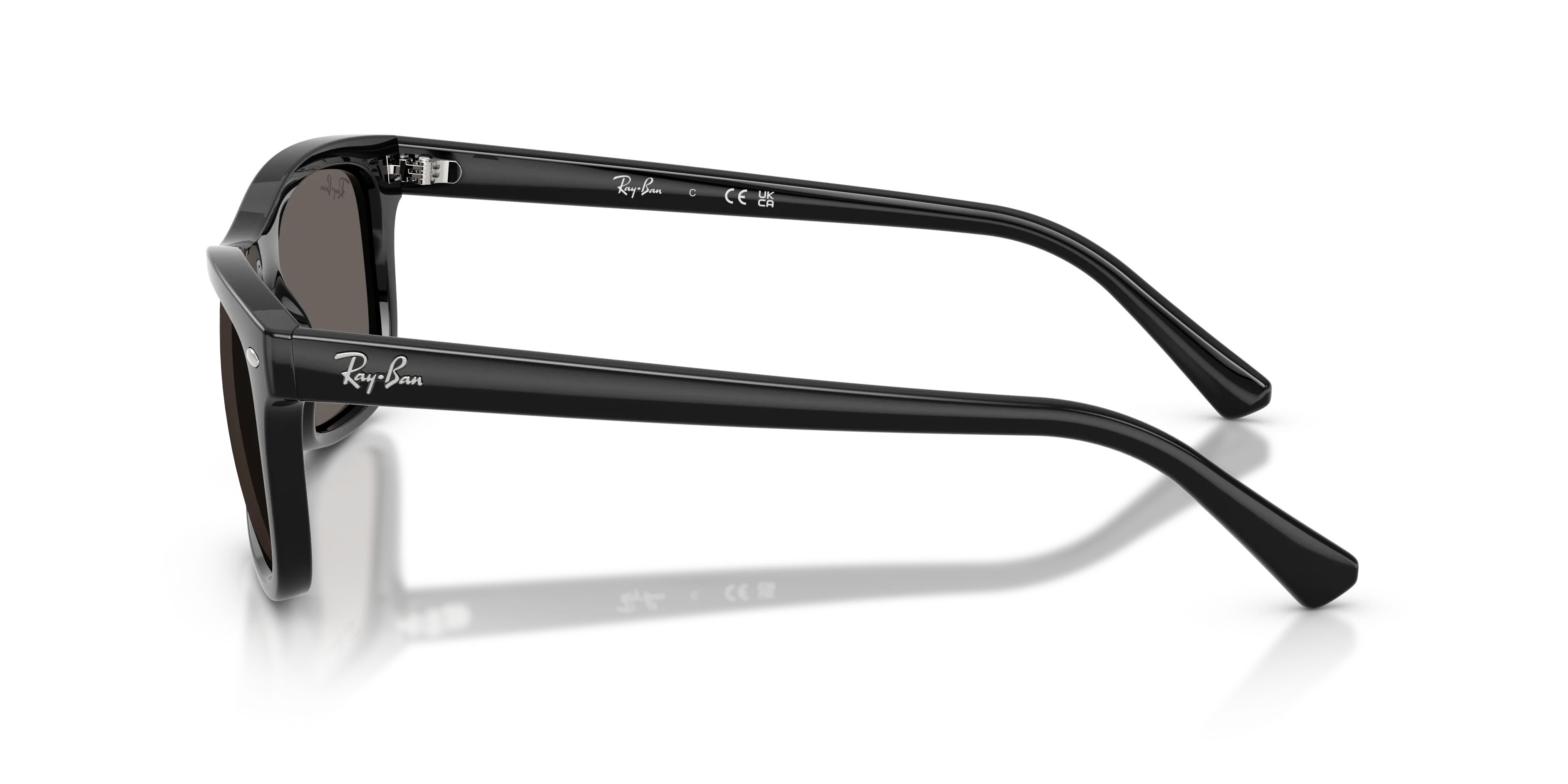 Ray - Ban RB2226 901/B1 Occhiali da sole Acetato Nero Grigio Squadrata Normale - immagine 4