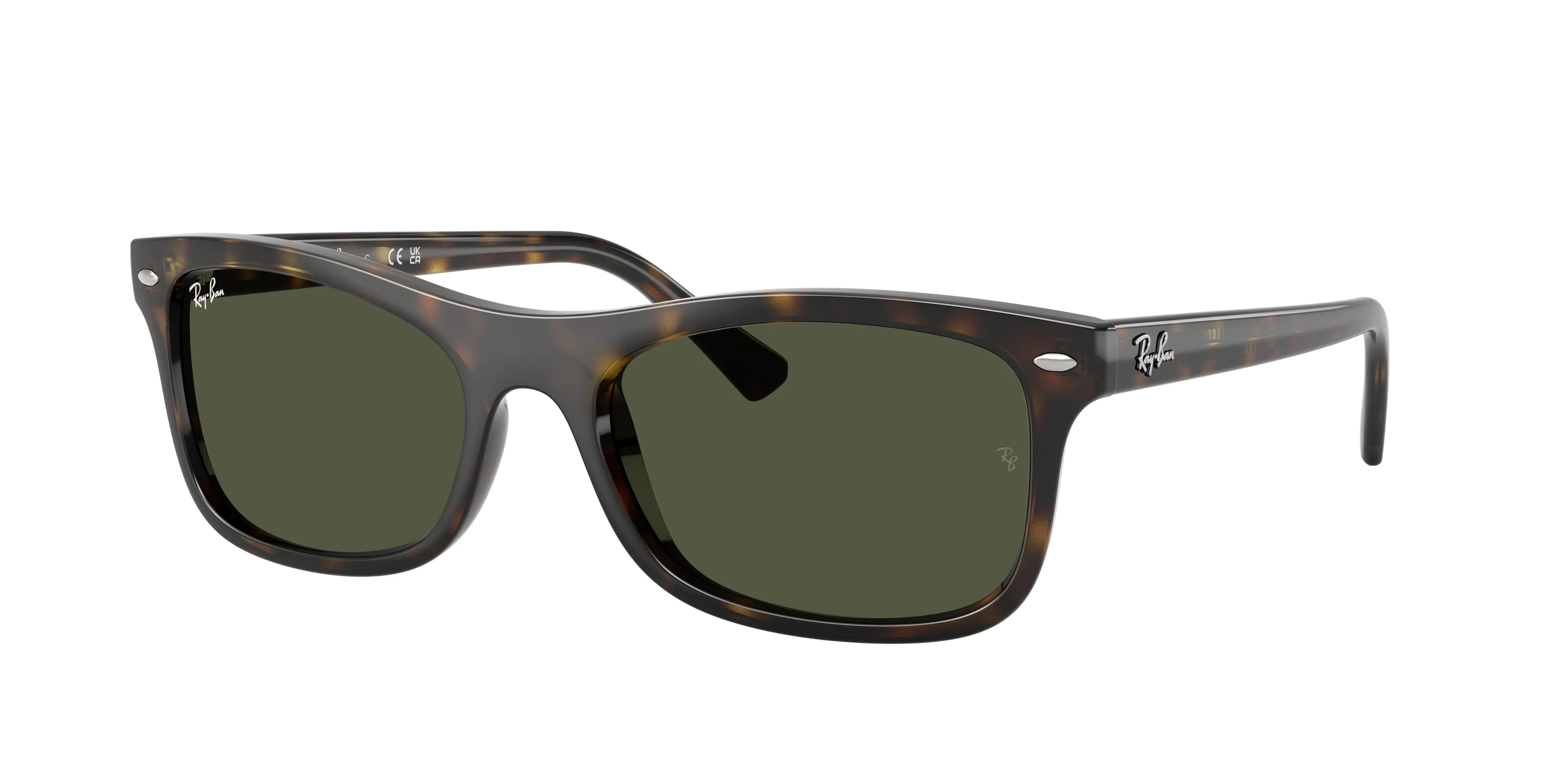 Ray - Ban RB2226 710/31 Occhiali da sole Acetato Tartaruga Verde Squadrata Normale - immagine 1
