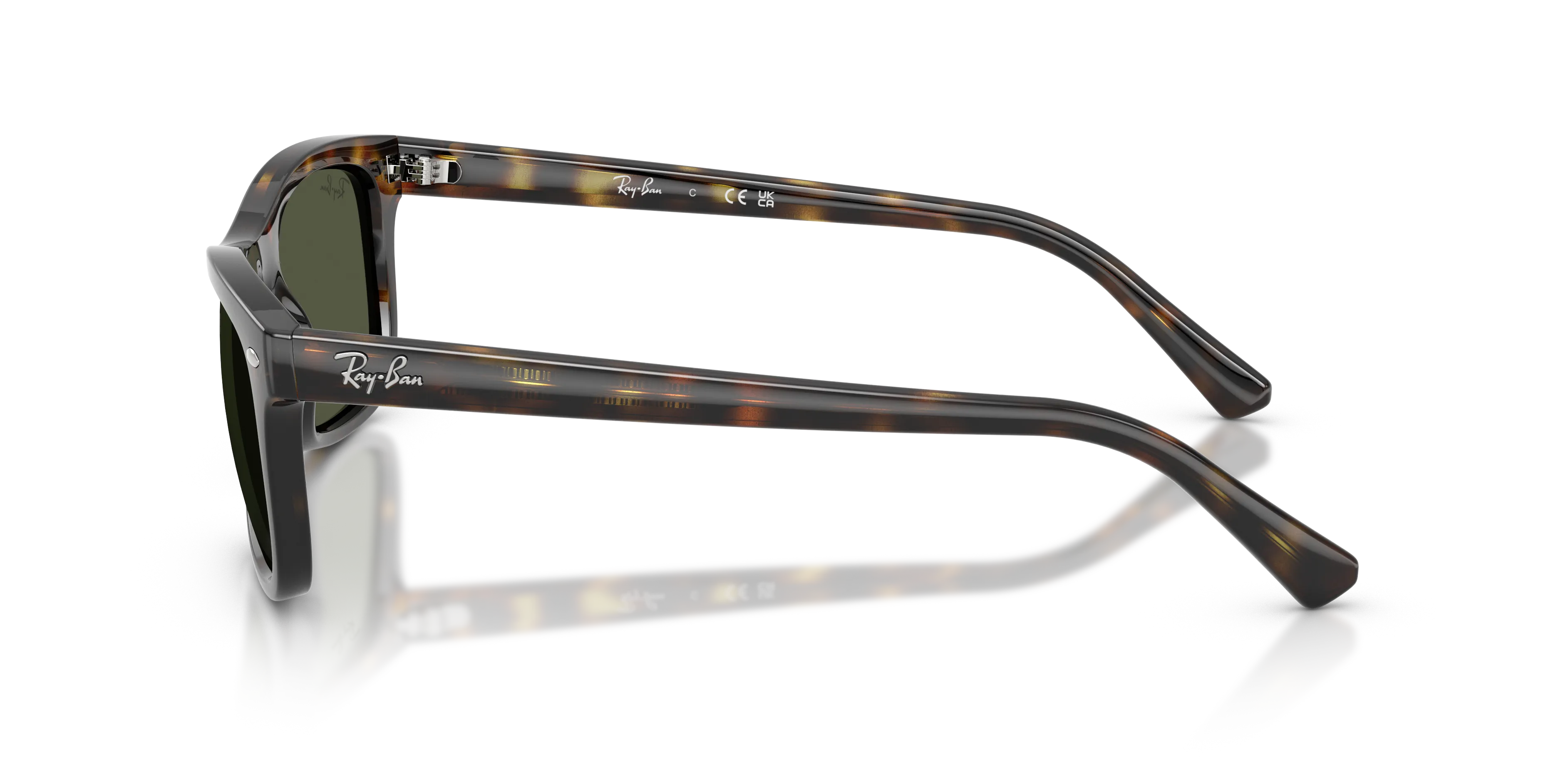 Ray - Ban RB2226 710/31 Occhiali da sole Acetato Tartaruga Verde Squadrata Normale - immagine 4