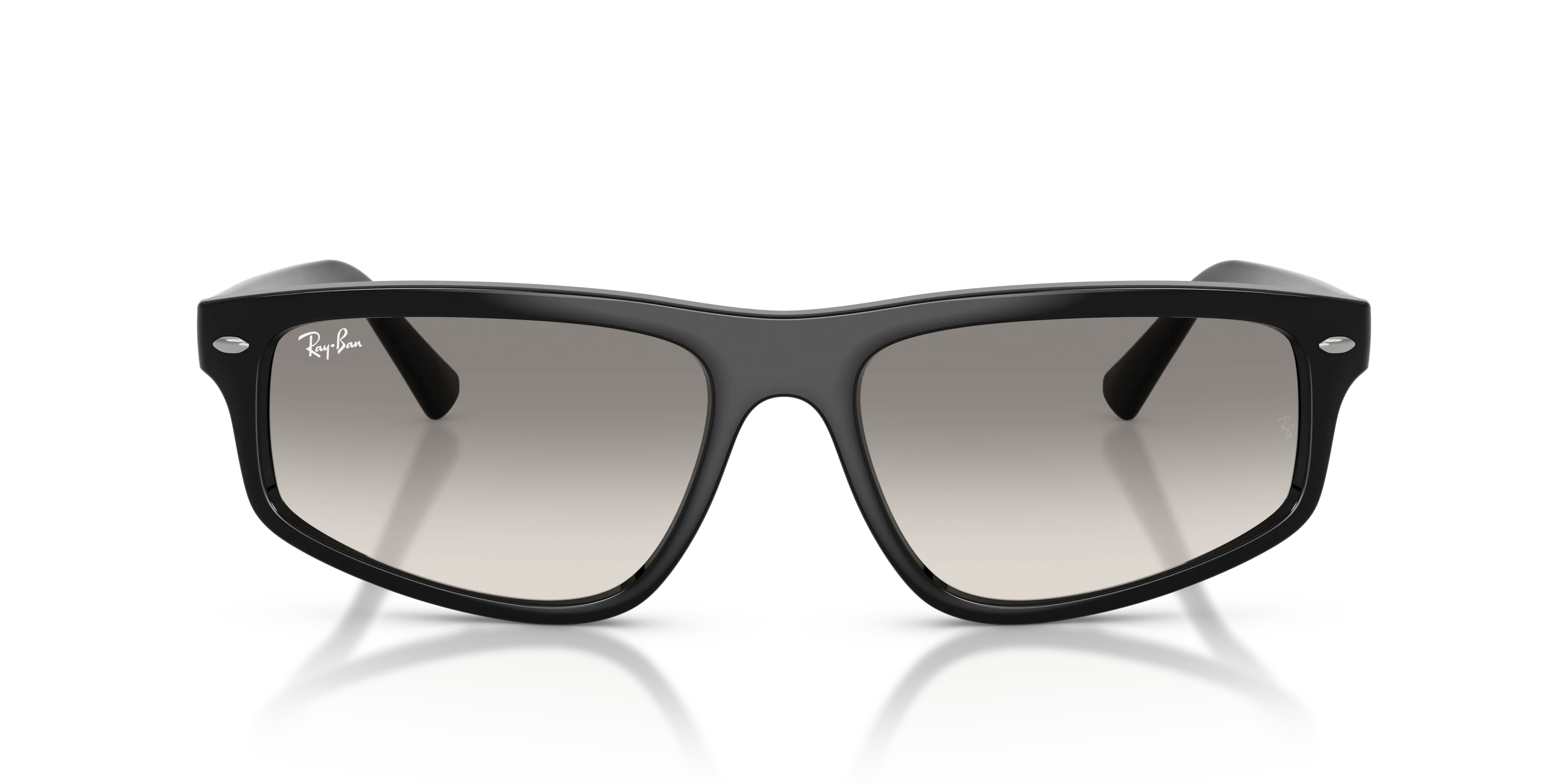 Ray - Ban RB2225 901/32 Occhiali da sole Acetato Nero Grigio Geometrica Normale Sfumato - immagine 3