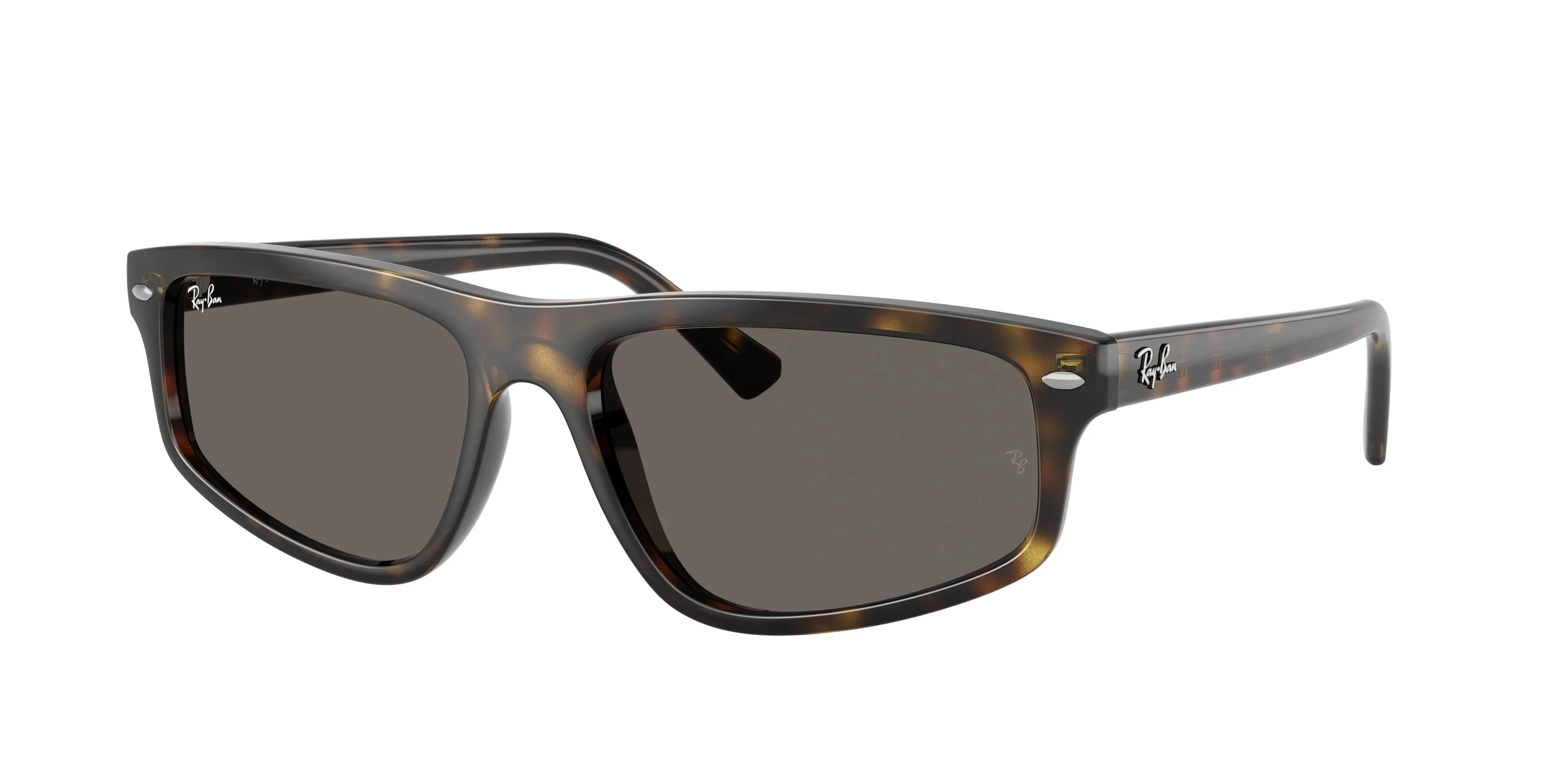 Ray - Ban RB2225 710/B1 Occhiali da sole Acetato Tartaruga Grigio Geometrica Normale - immagine 1