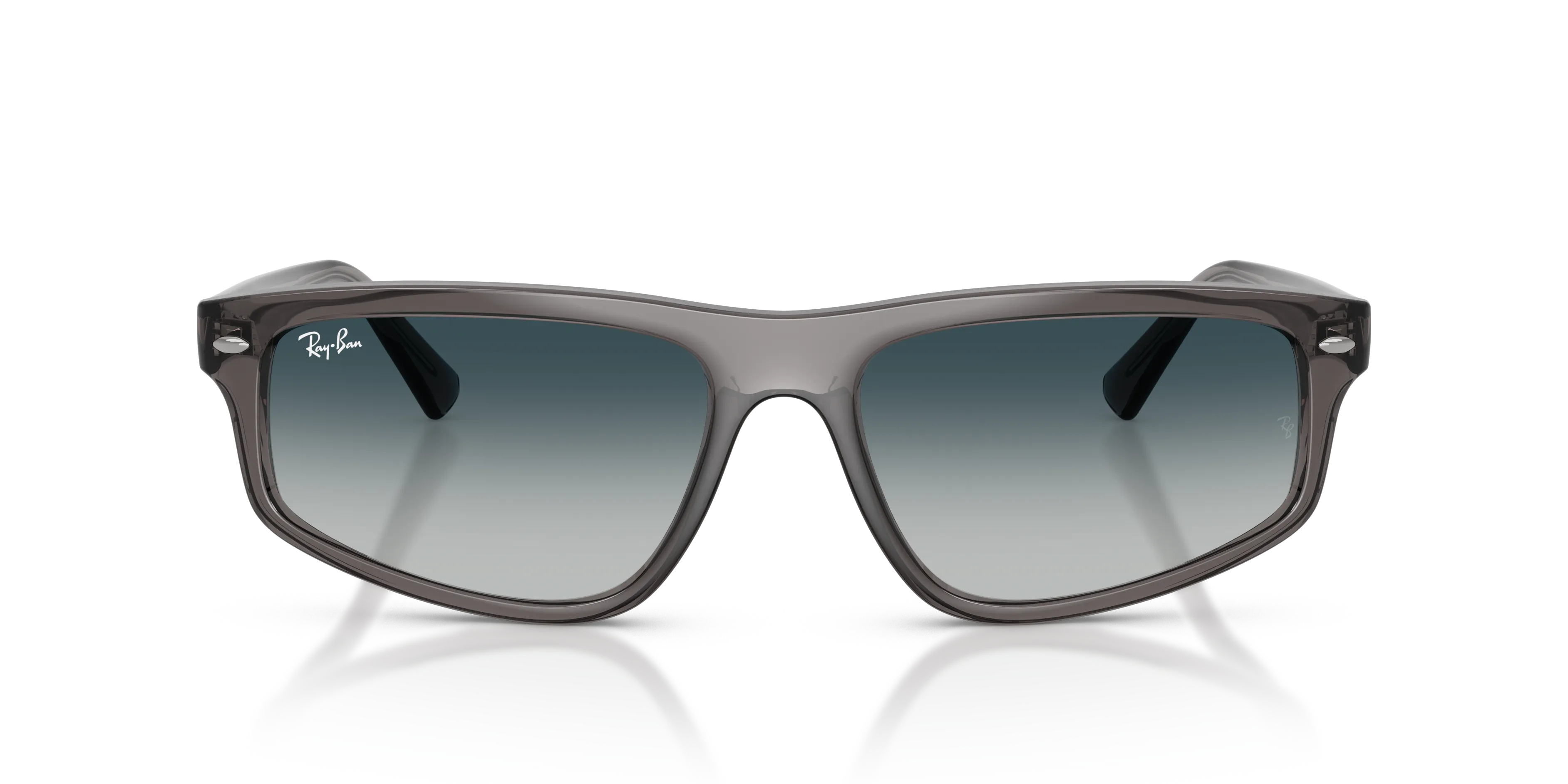 Ray - Ban RB2225 667532 Occhiali da sole Acetato Grigio Grigio Geometrica Normale Sfumato - immagine 3