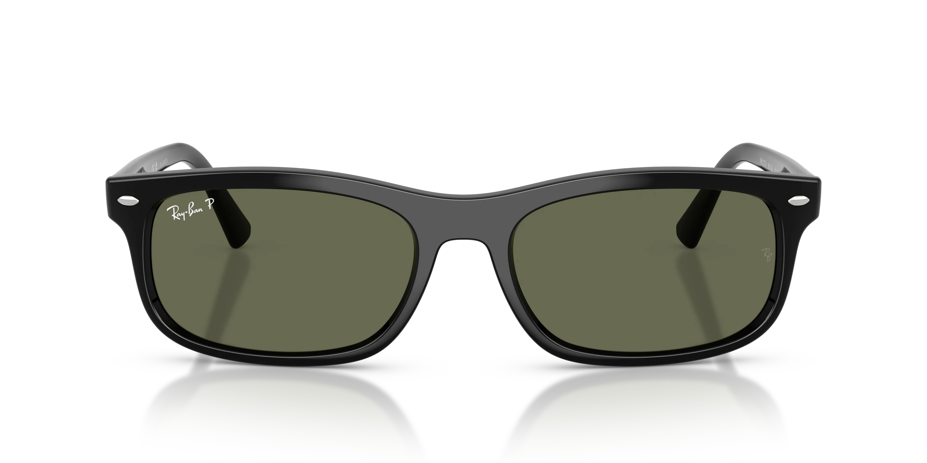 Ray - Ban RB2224 901/58 Occhiali da sole Acetato Nero Verde Squadrata Polarizzata - immagine 3